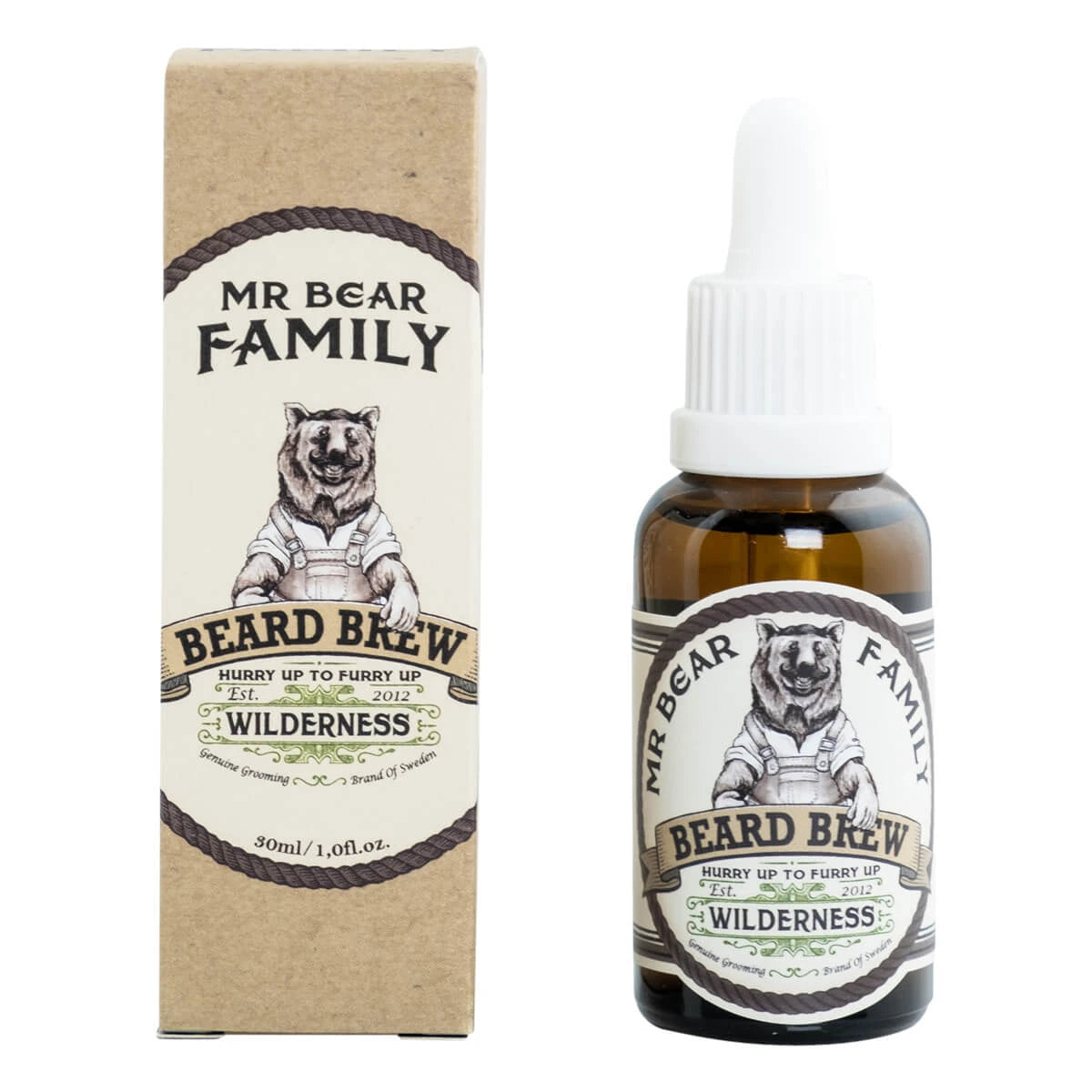 Skäggolja, Beard Brew Oil, Wilderness, 30 ml.