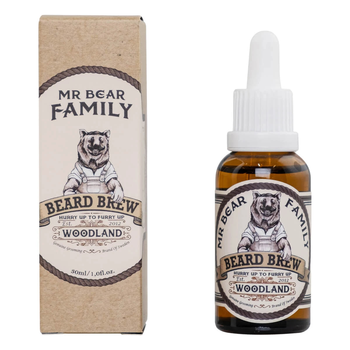 Skäggolja, Beard Brew Oil, Woodland, 30 ml.