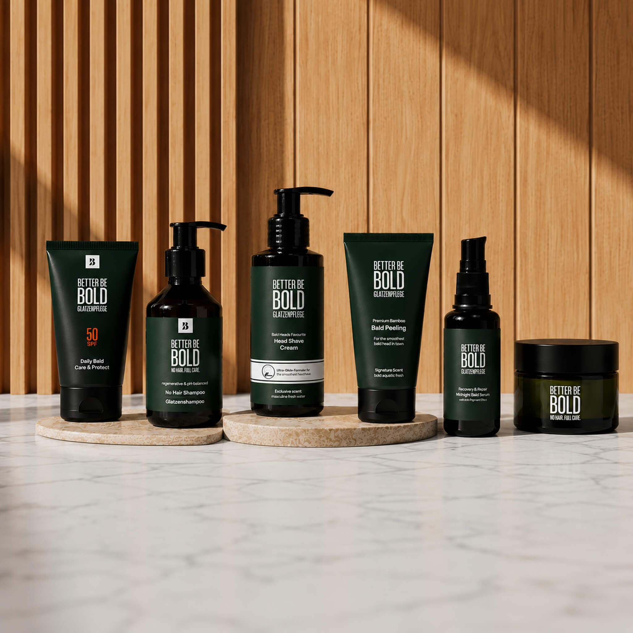 Återfuktande Bald Cream (0-3 mm.) - Matt Effect, 50 ml.