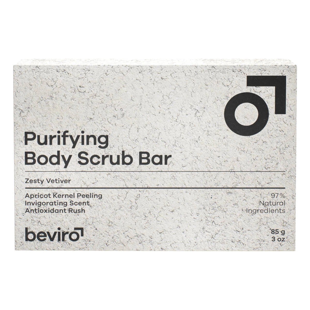 Purifying Body Scrub Bar, Zesty Vetiver, 135 g.