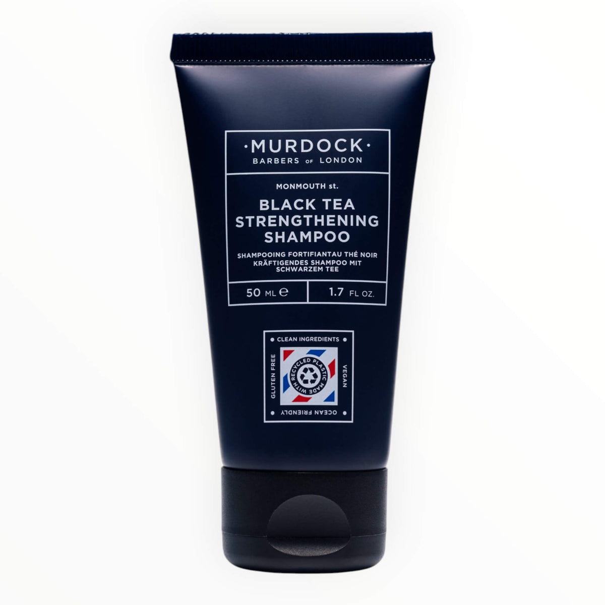 Stärkendes schampo, svart te, resestorlekar, 50 ml.