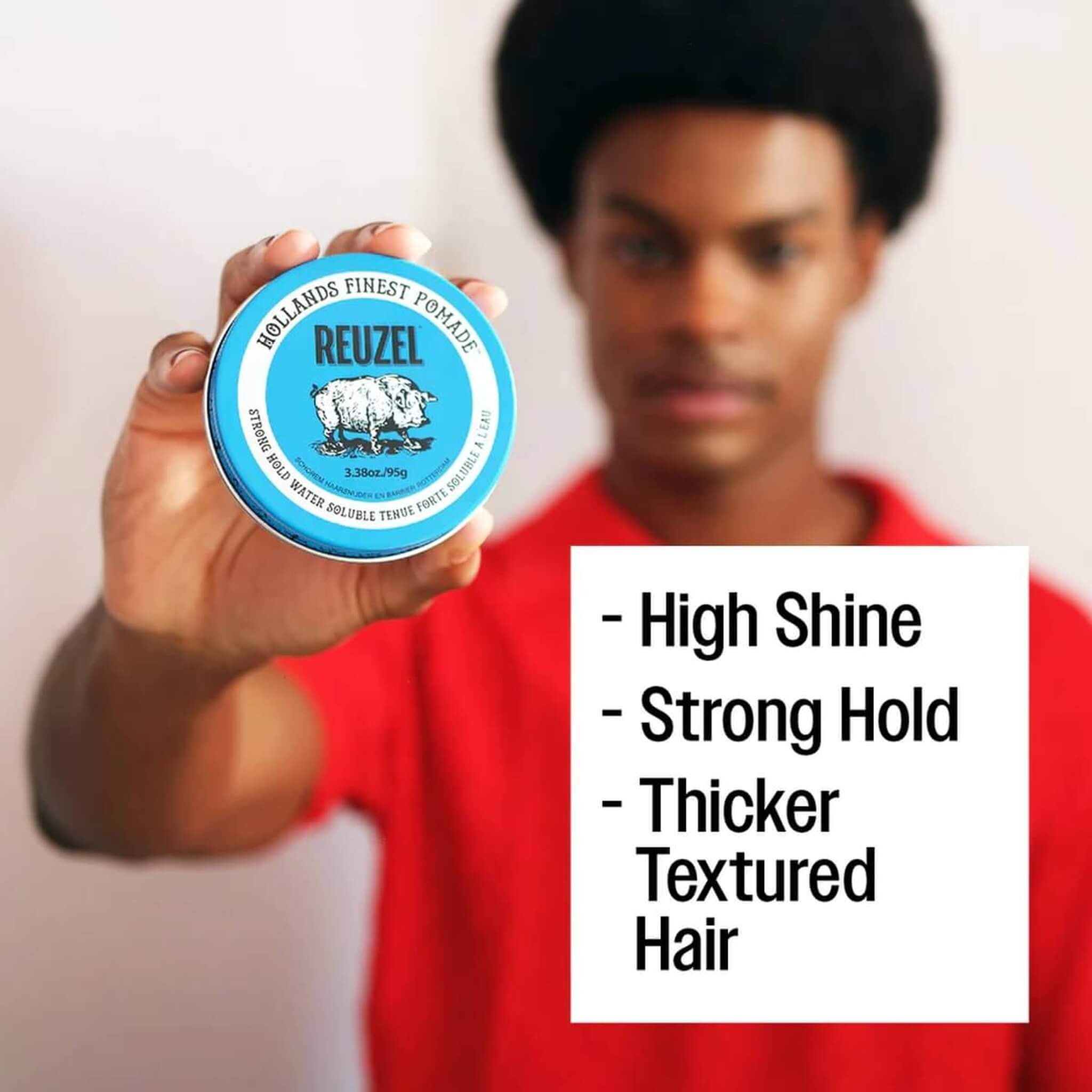 Blue Water Soluble Pomada - Strong Hold, 95 g.