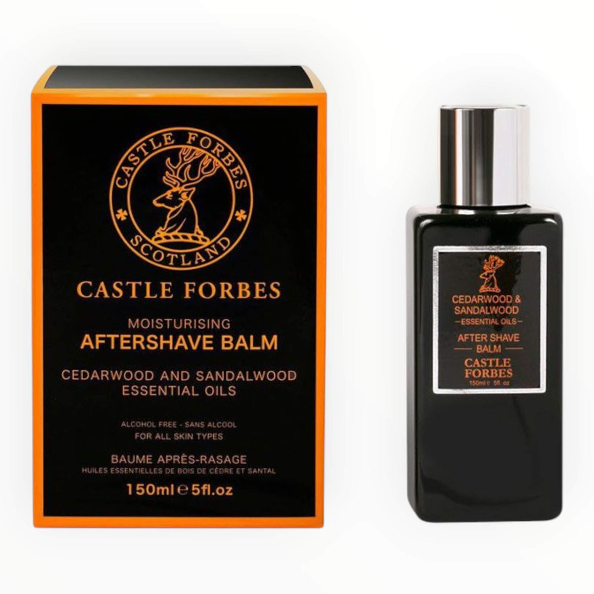 Aftershave Balm, Cedarwood & Sandalwood Oils, 150 ml.