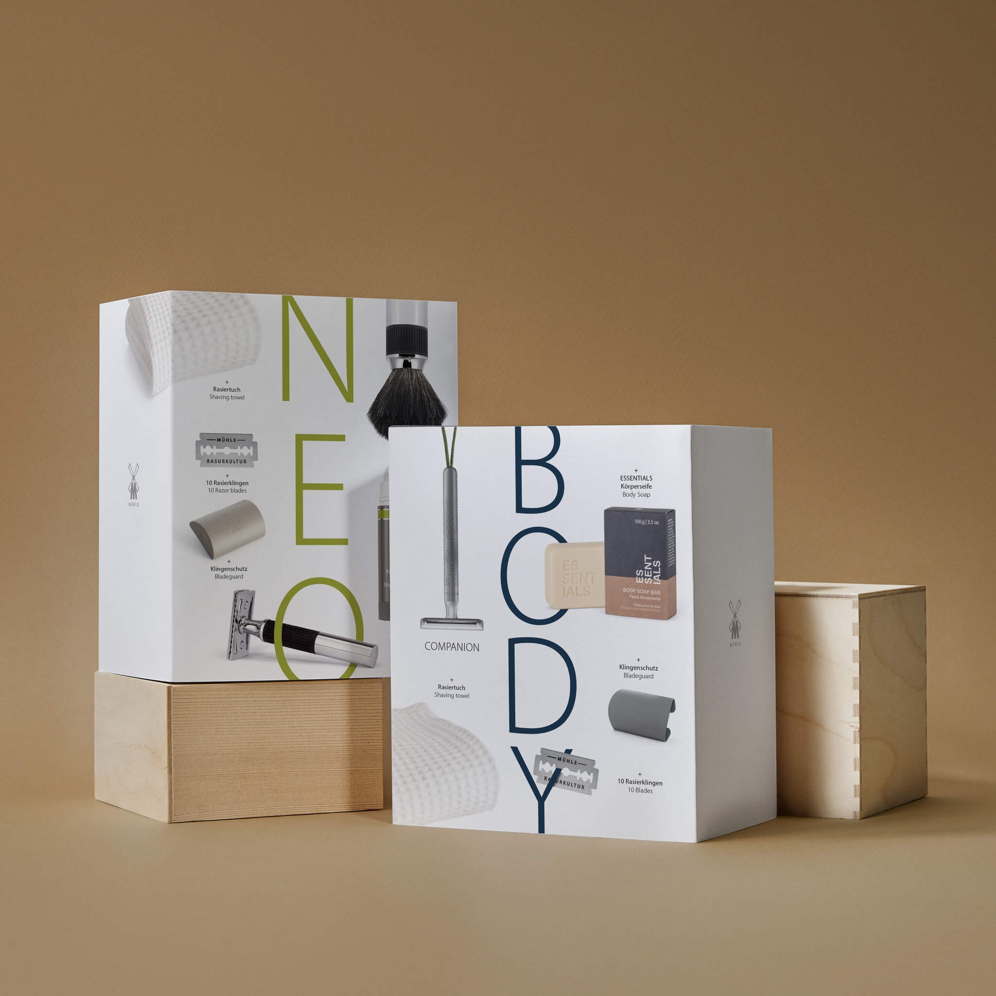 Presentaskar med 5 delar, Body, Companion