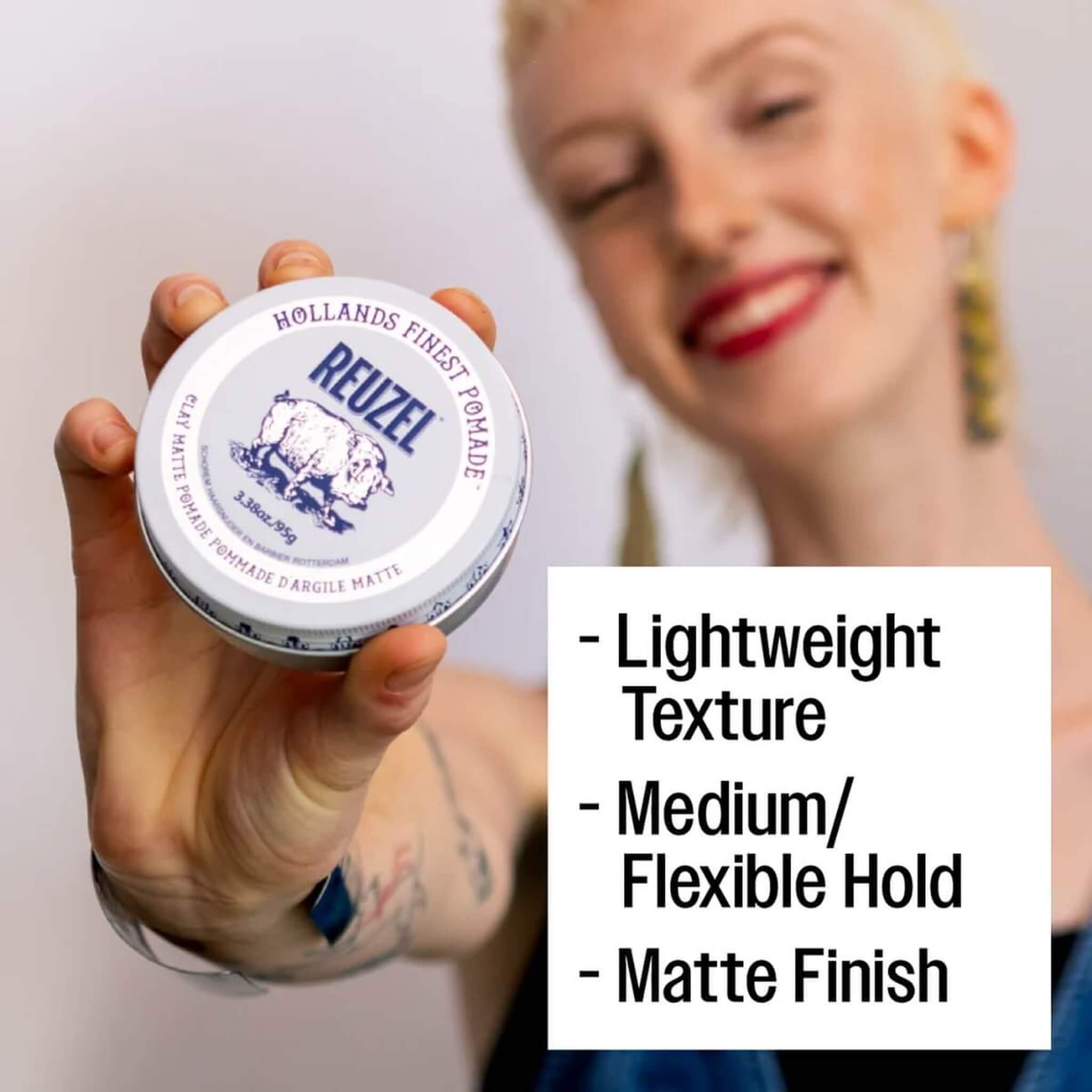 Clay Matte Pomada, 95 g.