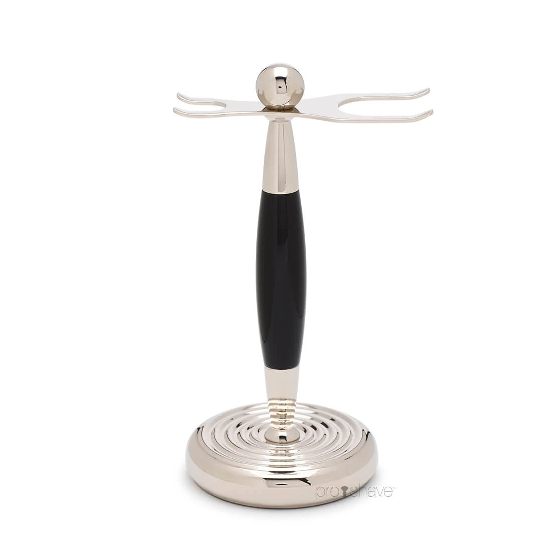 Rakset med Fusion Rakhyvel, Badger Borste och Hållare, Edwardian, Faux Ebony