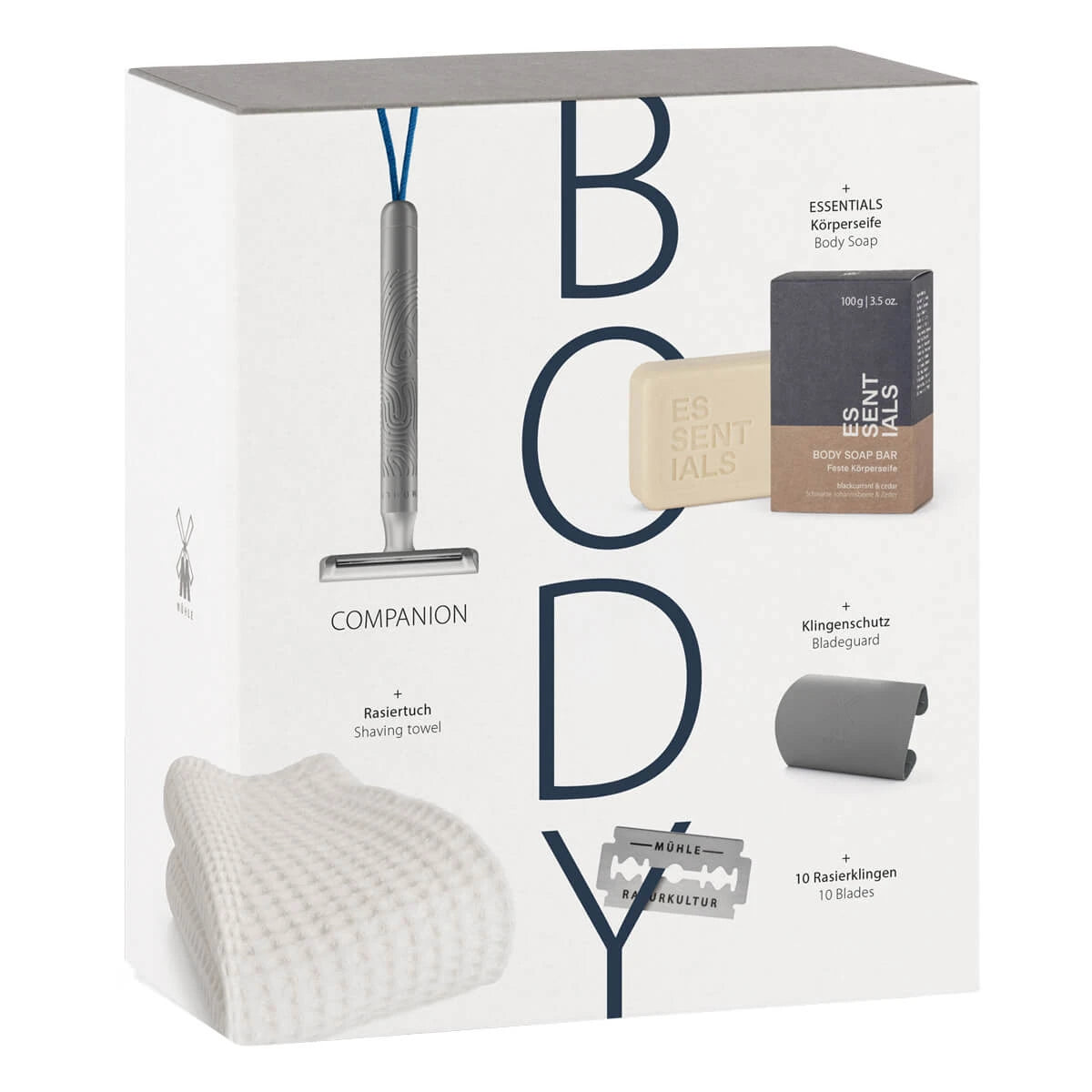 Presentaskar med 5 delar, Body, Companion