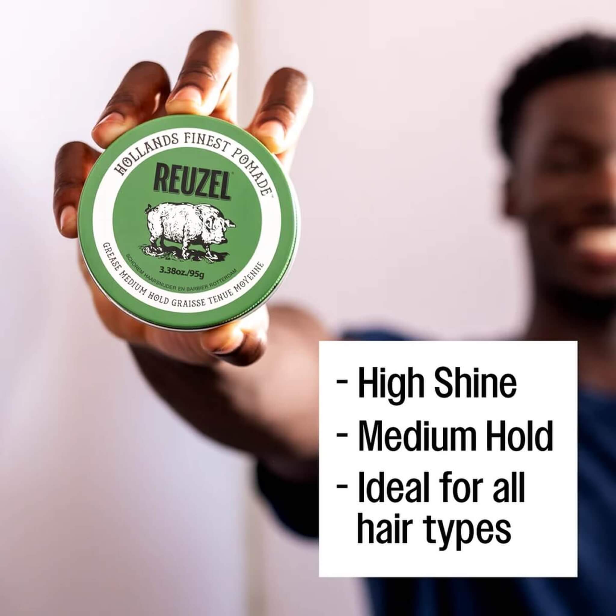 Green Grease Pomada - Medium Hold, 95 g.