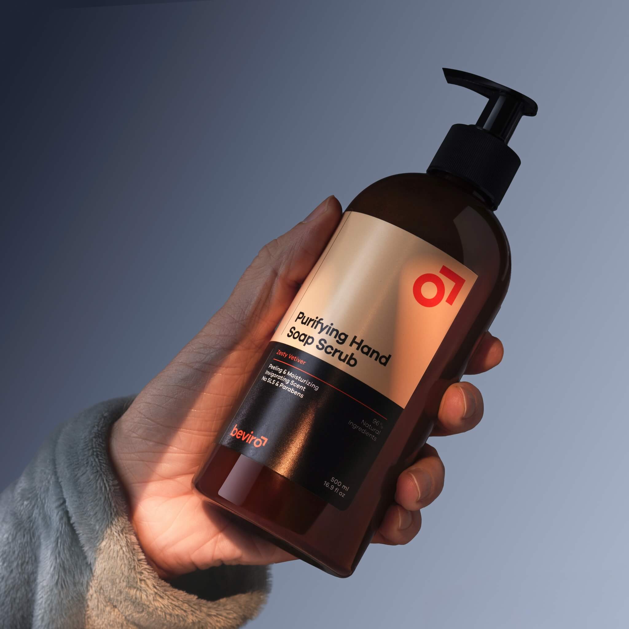 Renande handtvål, Zesty Vetiver, 500 ml.