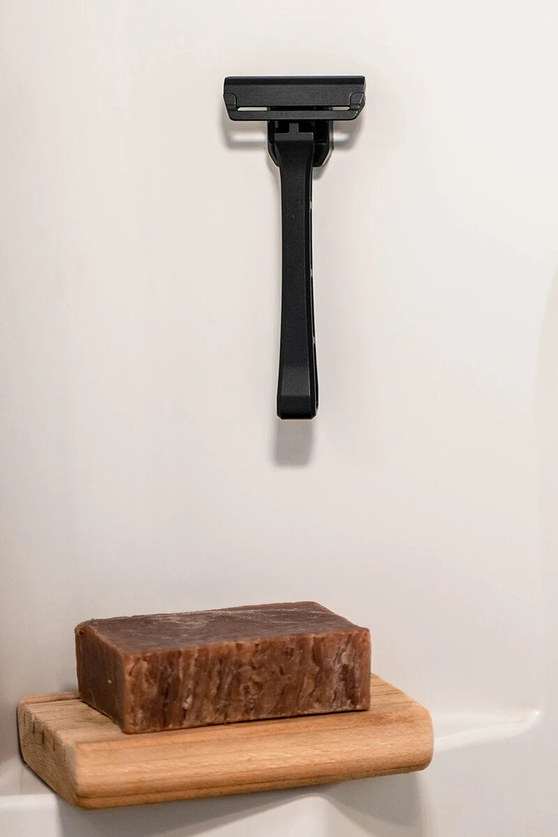 Enkel kant, svart aluminium