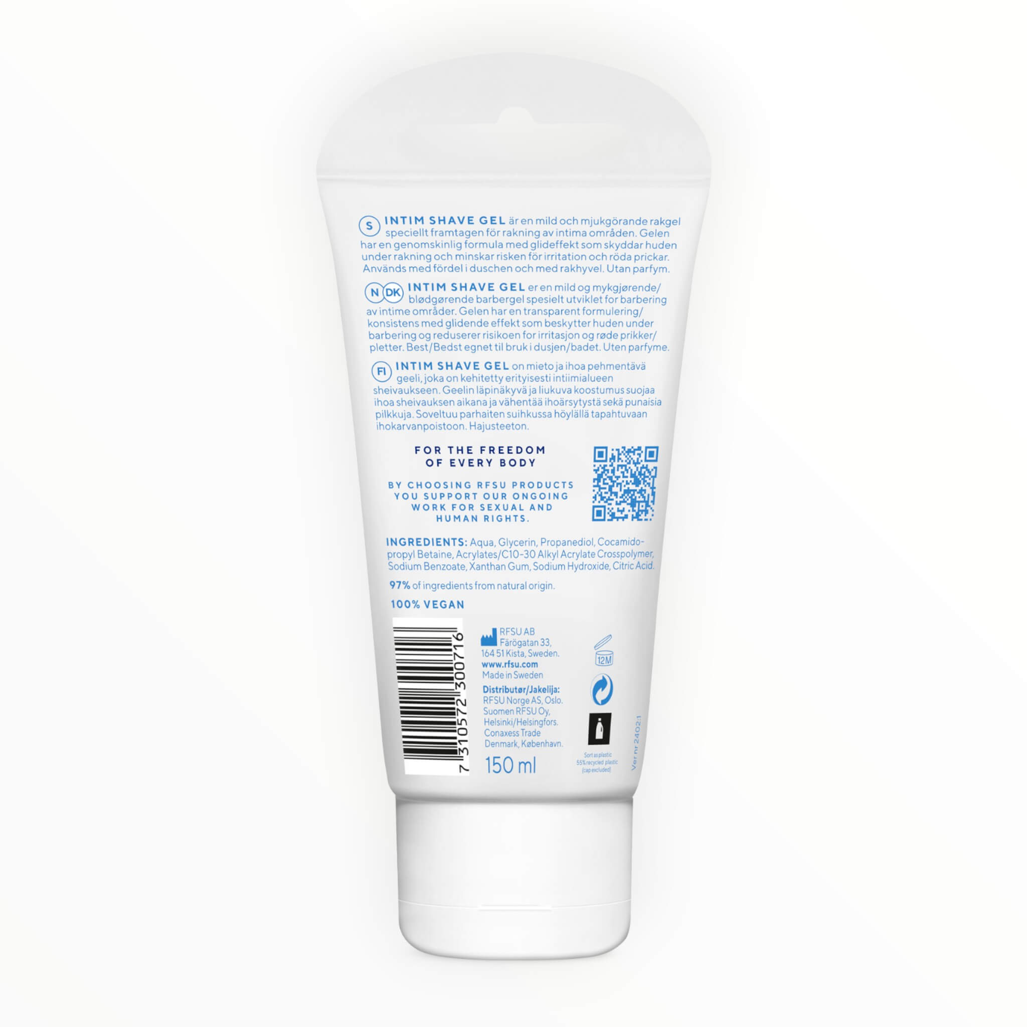 Intimrakgel, 150 ml.