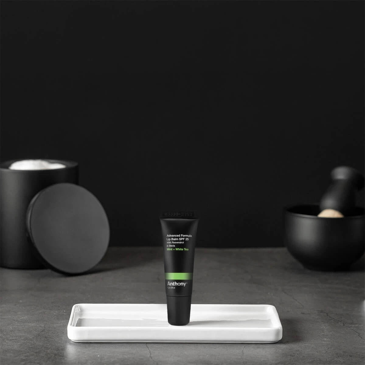Läppbalsam, Mint & Vitt Te SPF 25, 7 gr.