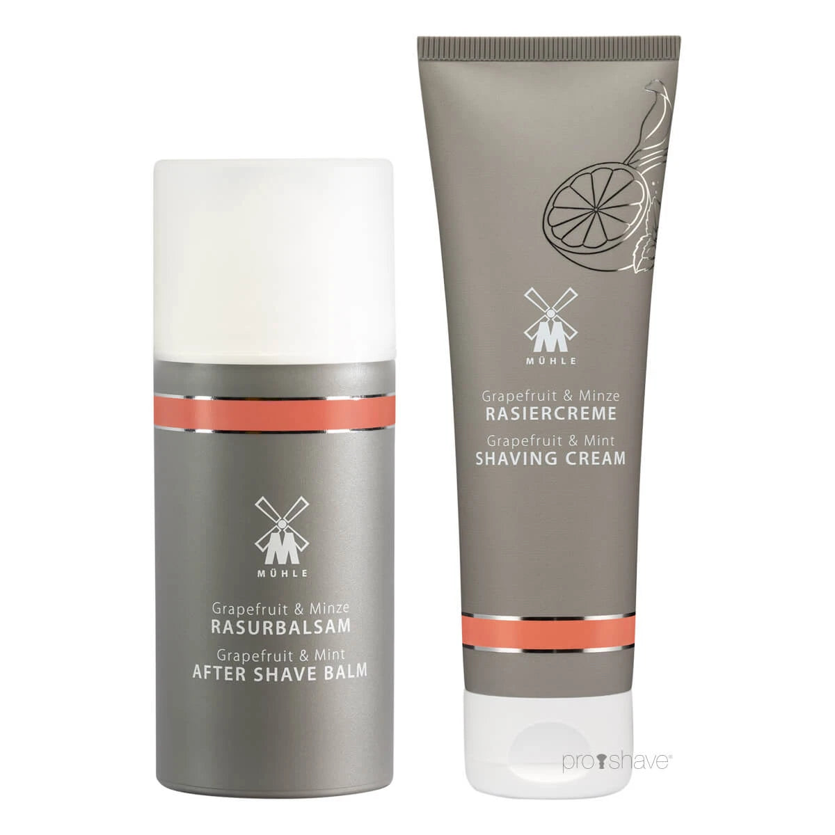 Presentaskar med Rakkräm och Aftershave Balm, Grapefruit & Mint