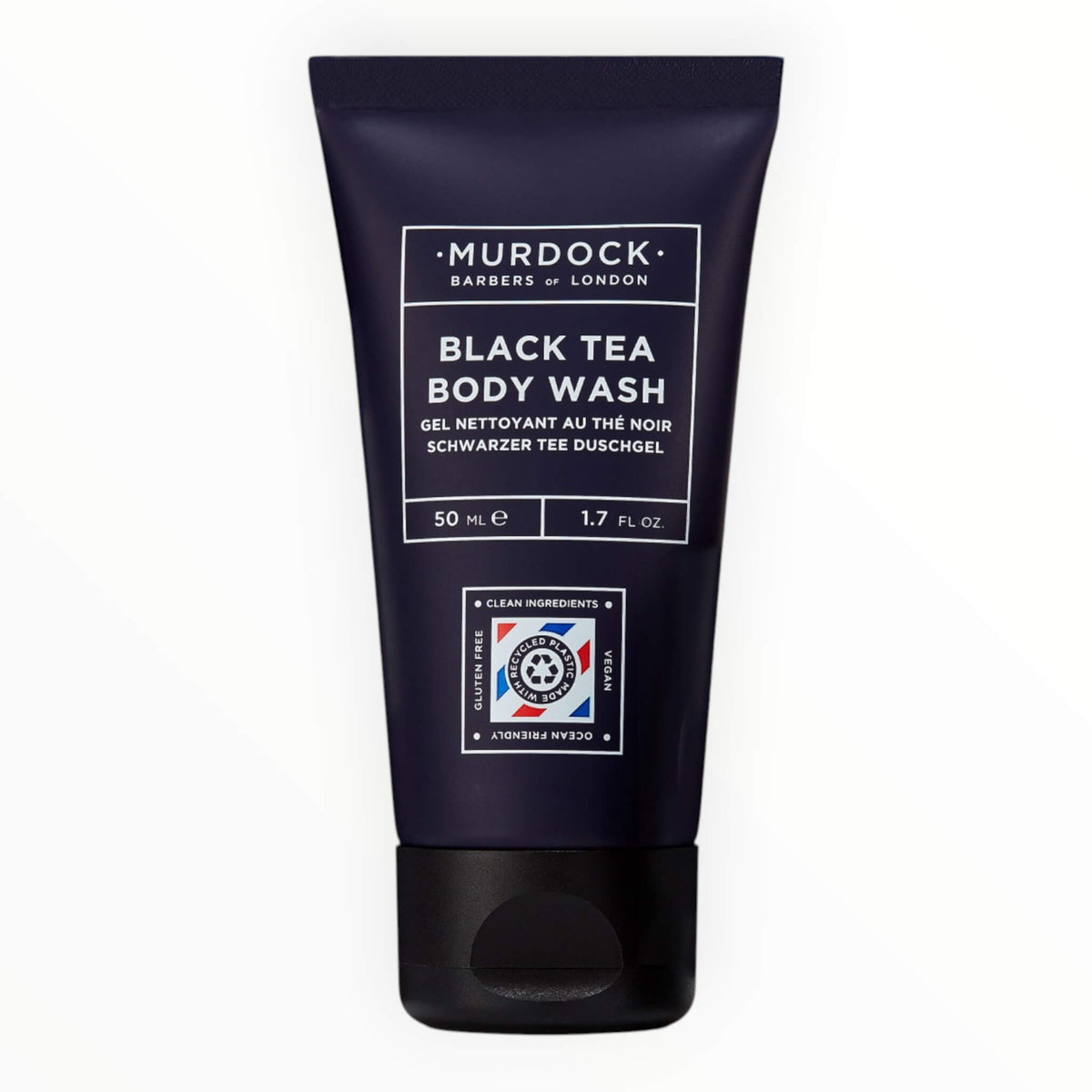 Duschgel, svart te, Resestorlekar, 50 ml.