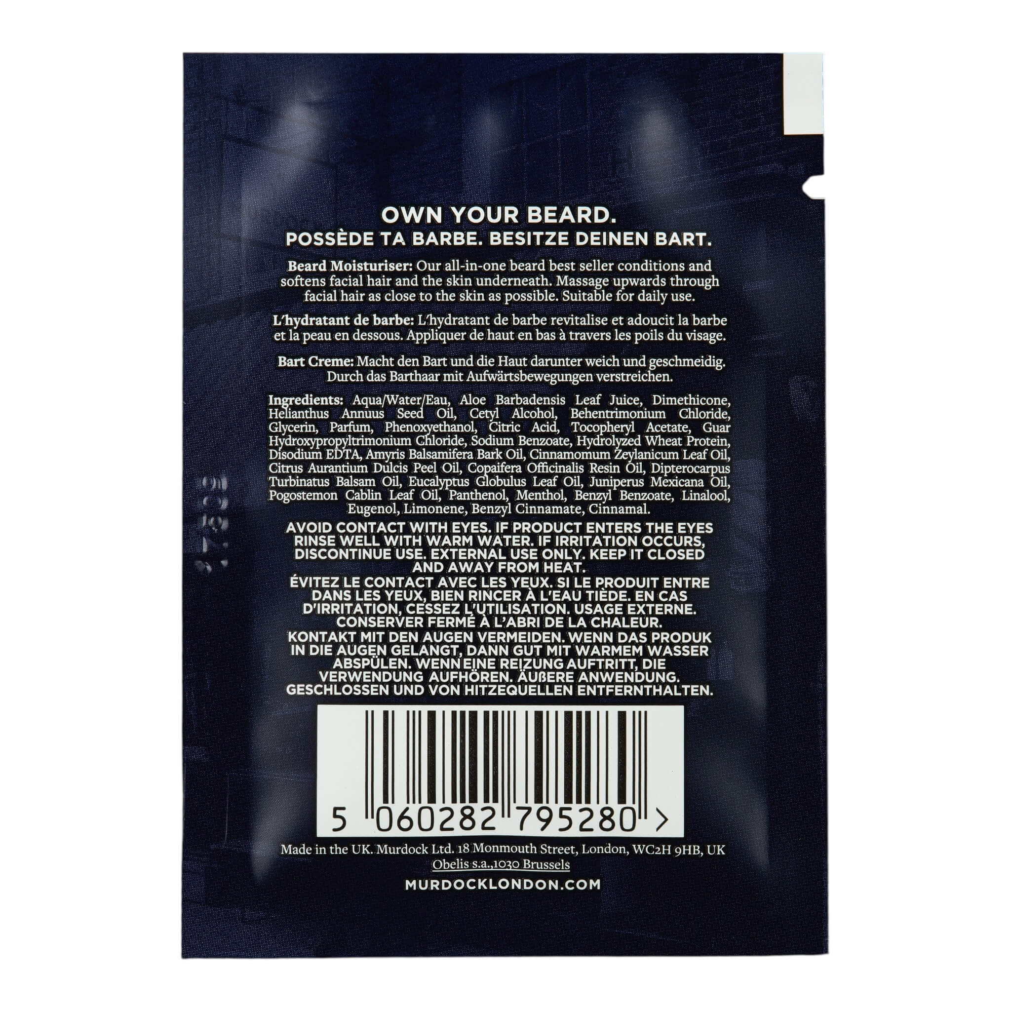 Beard Moisturiser, Prover, 5 ml.