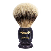 Rakborste, High Mountain White Badger & Genuine Black Horn, Original, storlek 12