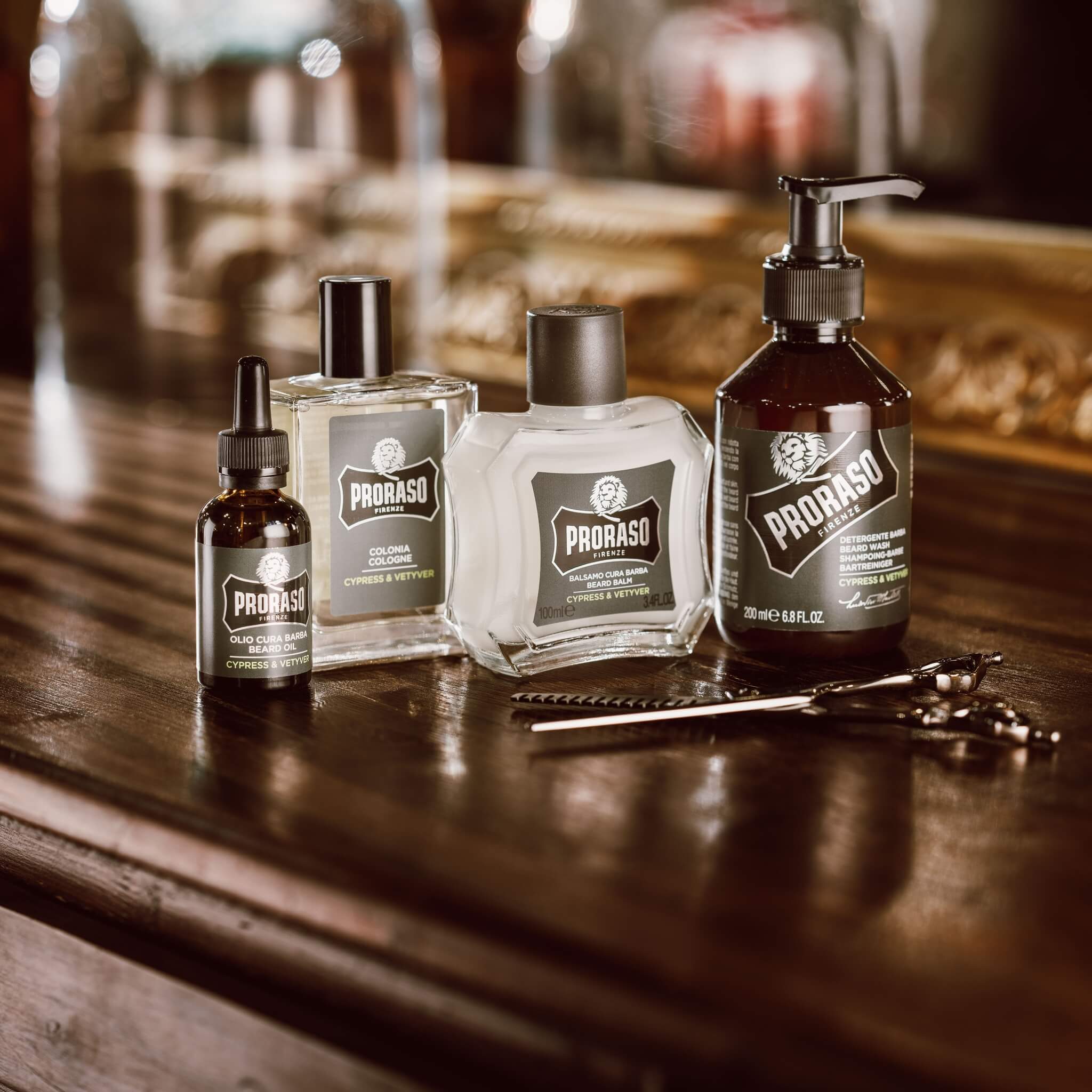 Presentaskar för skäggvård, Cypress & Vetiver