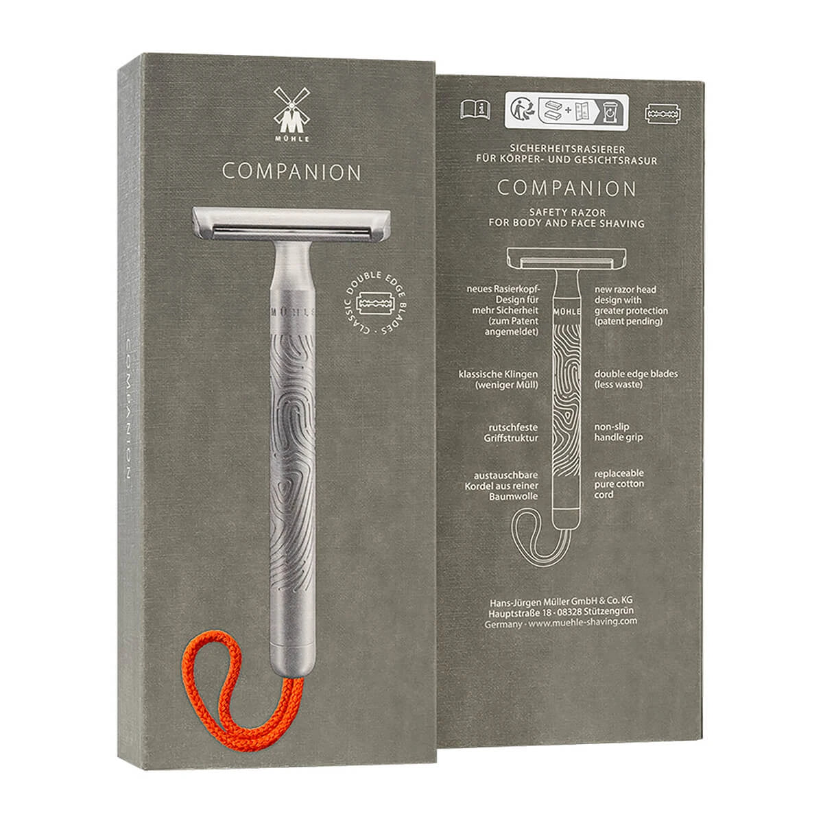 Säkerhetshyvel Companion, Unisex, Coral