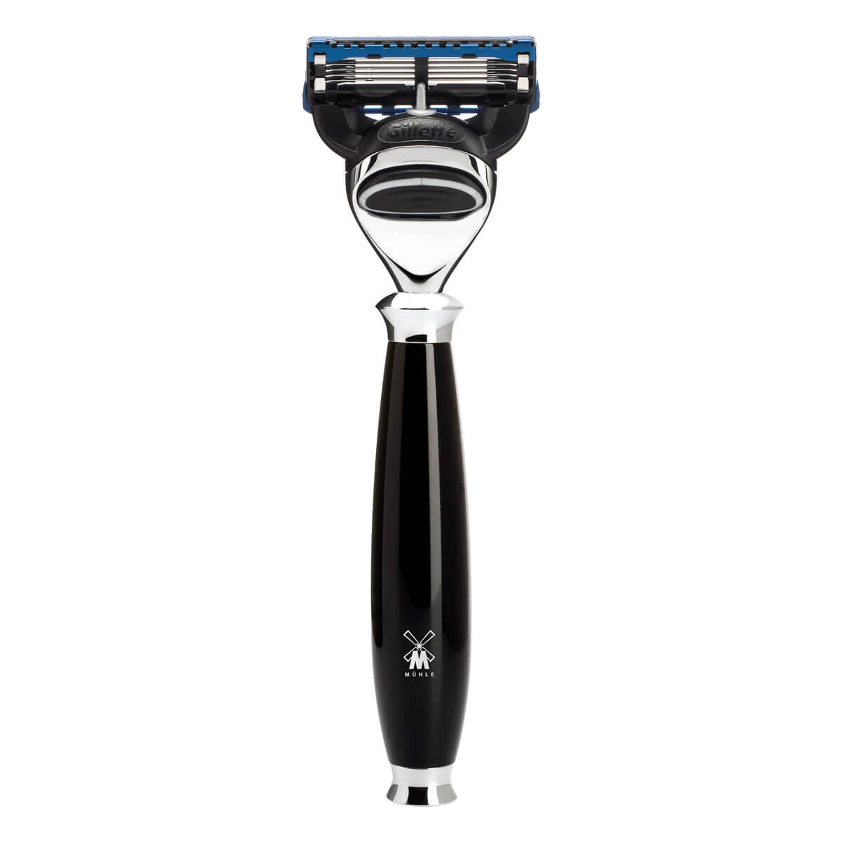 Gillette Fusion Säkerhetshyvel, Purist, Svart Resin