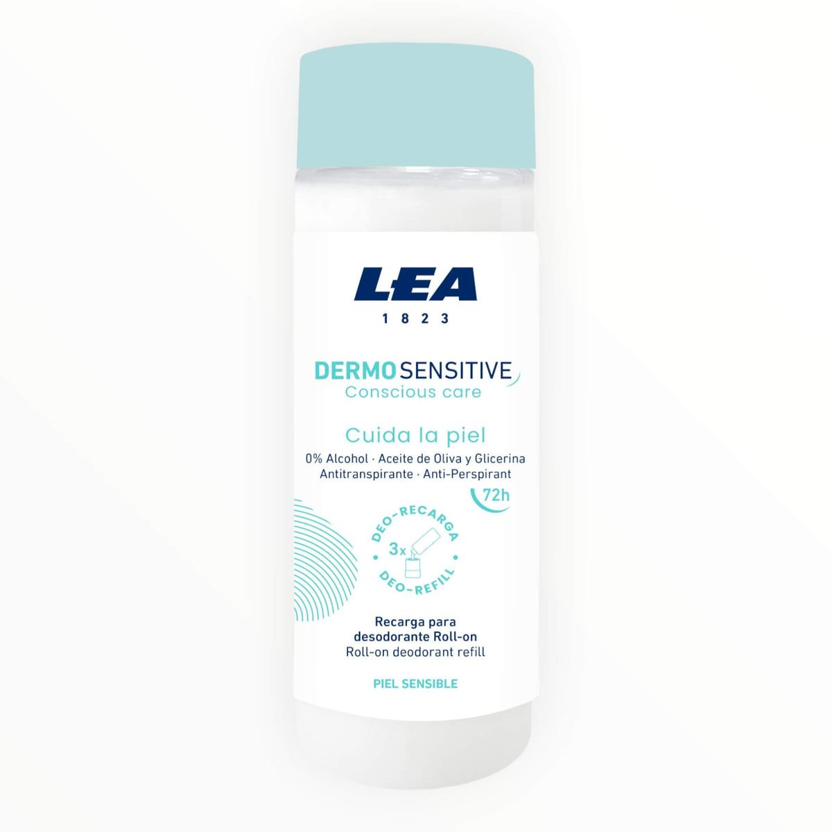 Påfyllning till roll-on-deodorant, Dermo Sensitive, 150 ml.