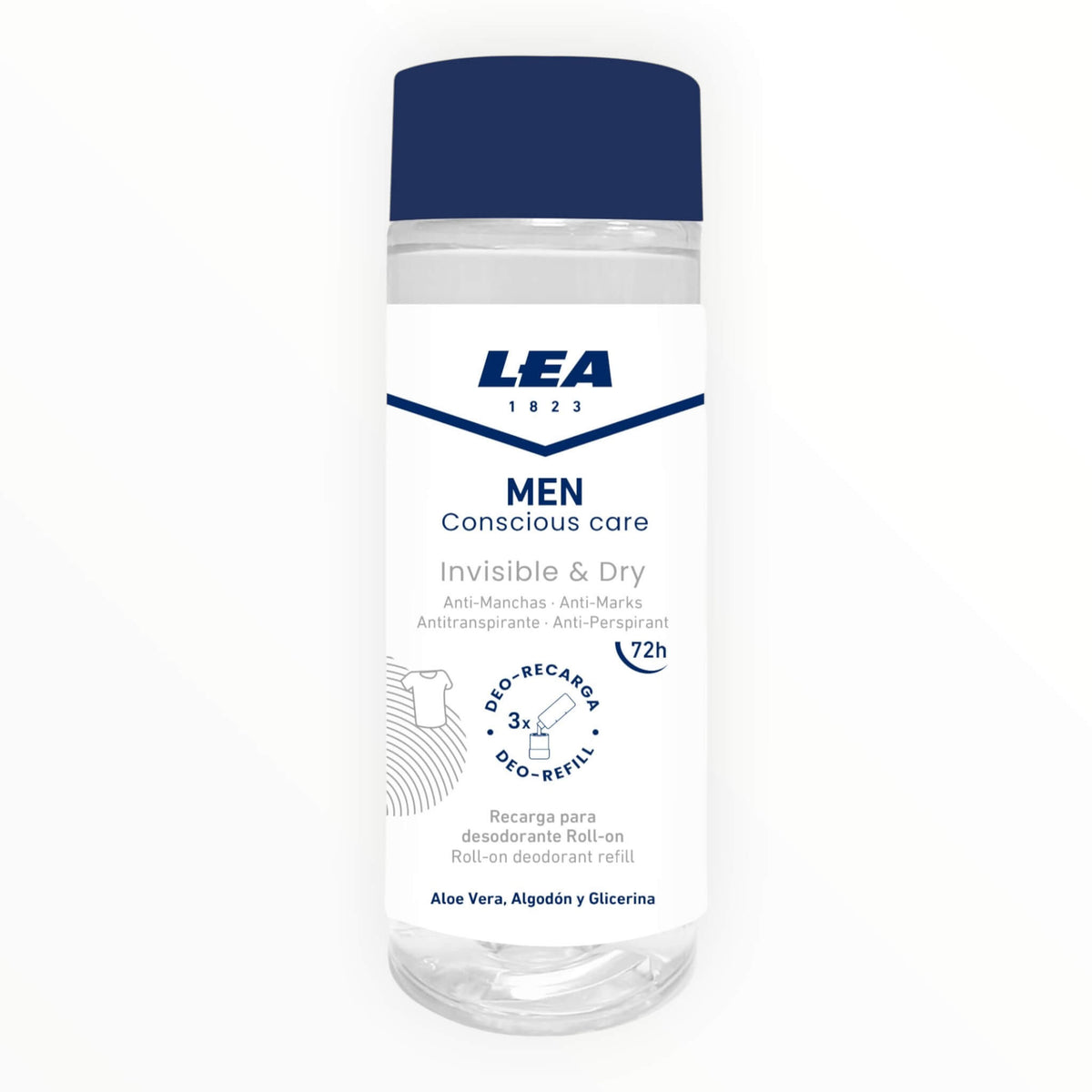 Påfyllning till roll-on-deodorant, Invisible & Dry, för män, 150 ml.