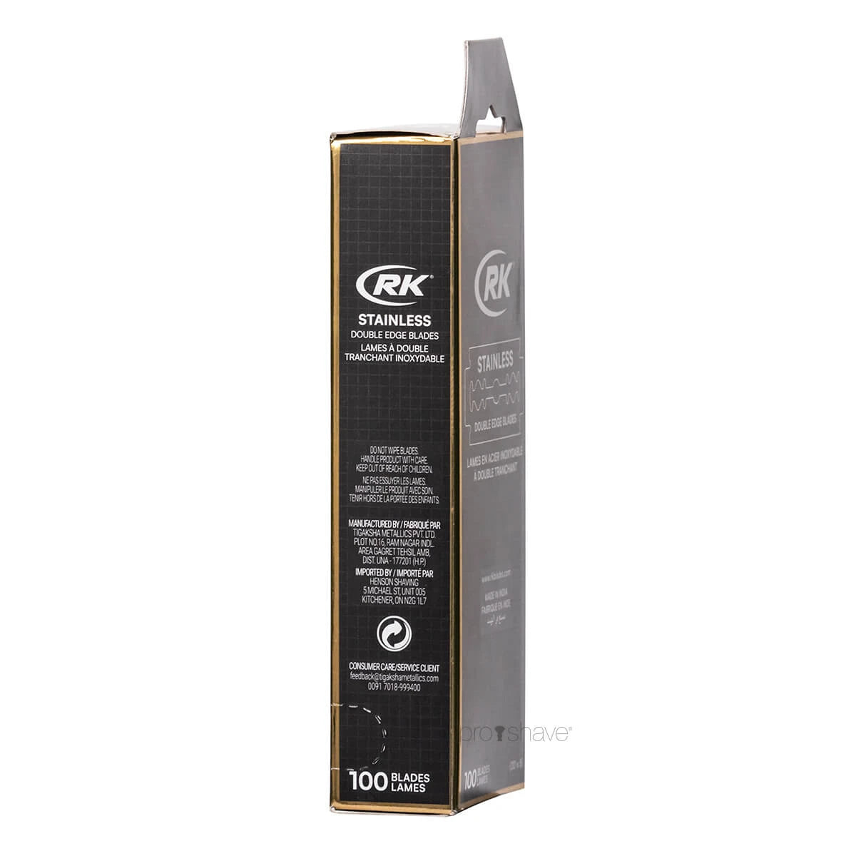 RK Shaving Rostfria Rakblad, 1 bar, 20x5 st (100 st)