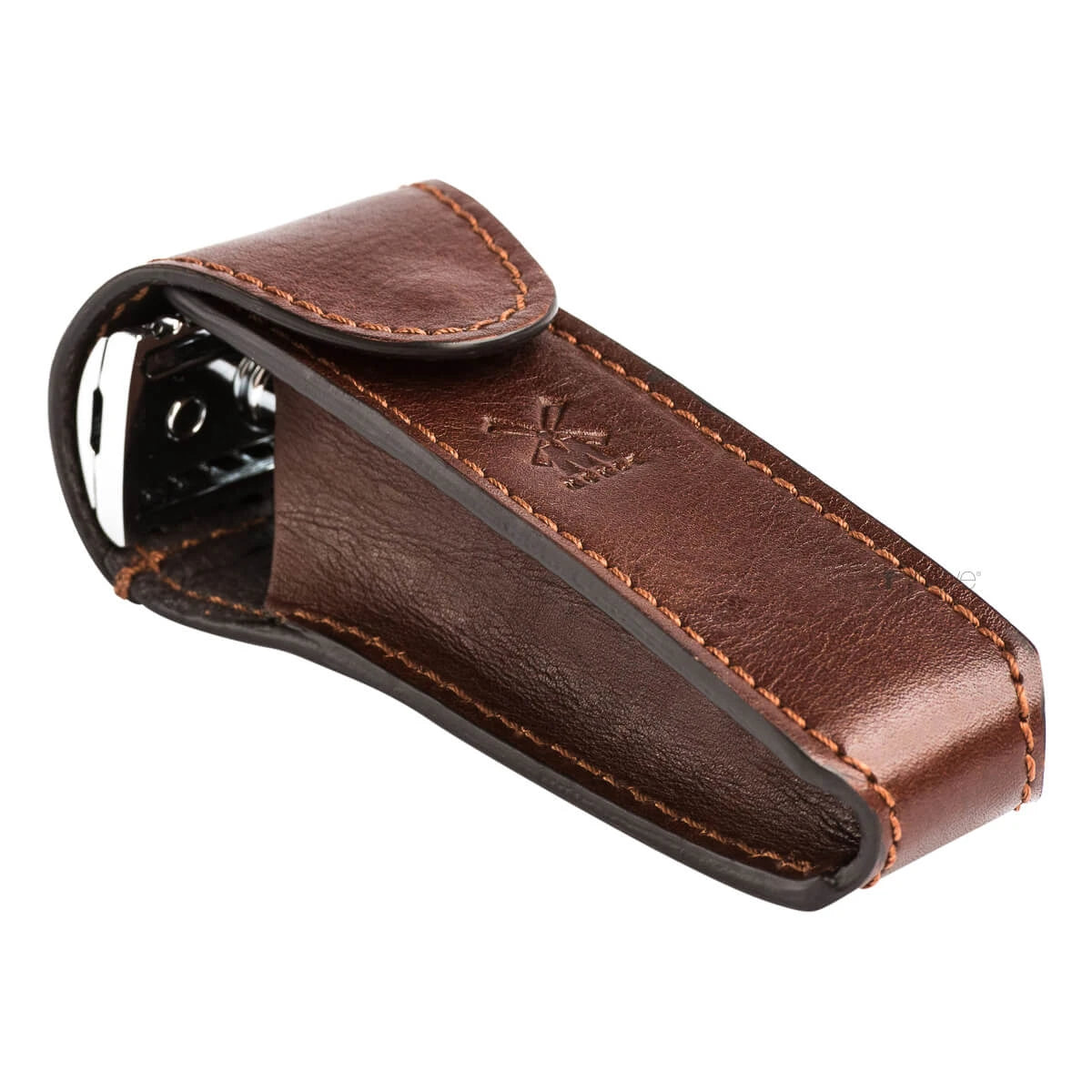 Läderfodral för Säkerhetshyvel, Brun