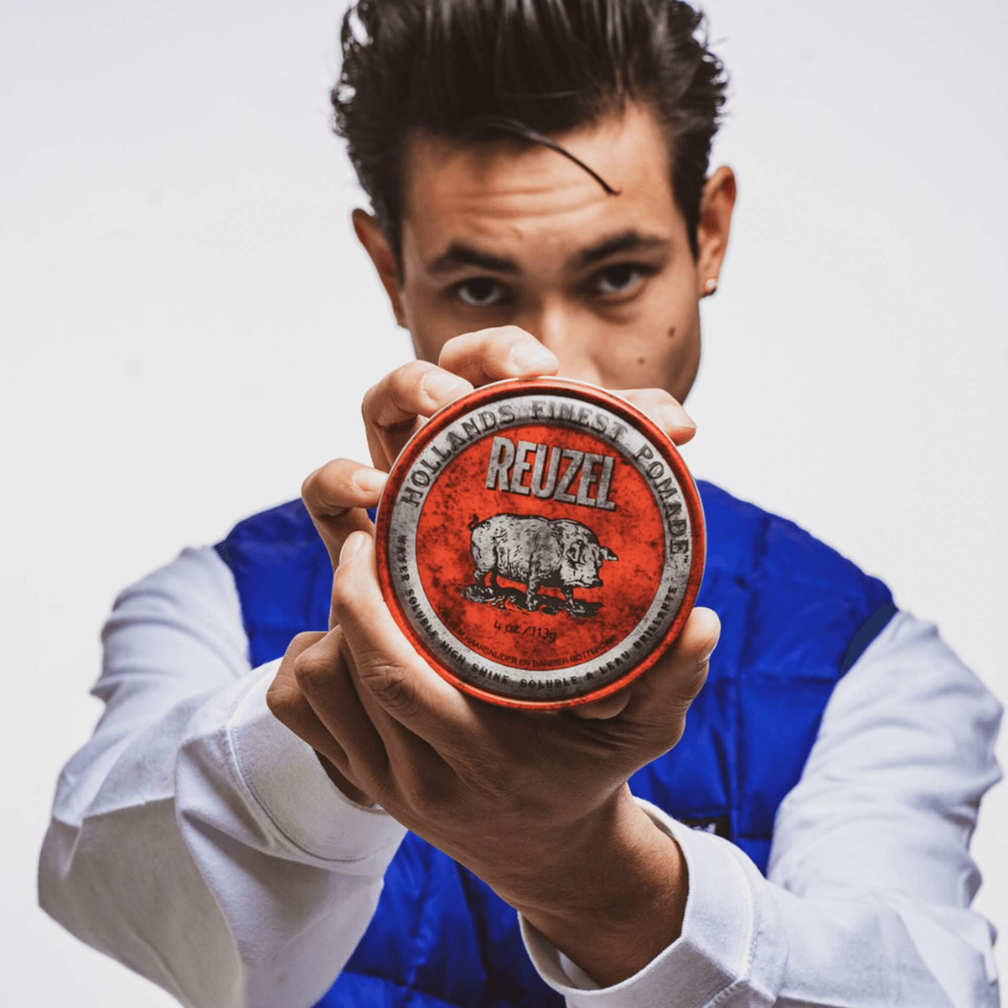 Röd vattenlöslig Pomada - High Shine, 95 g.