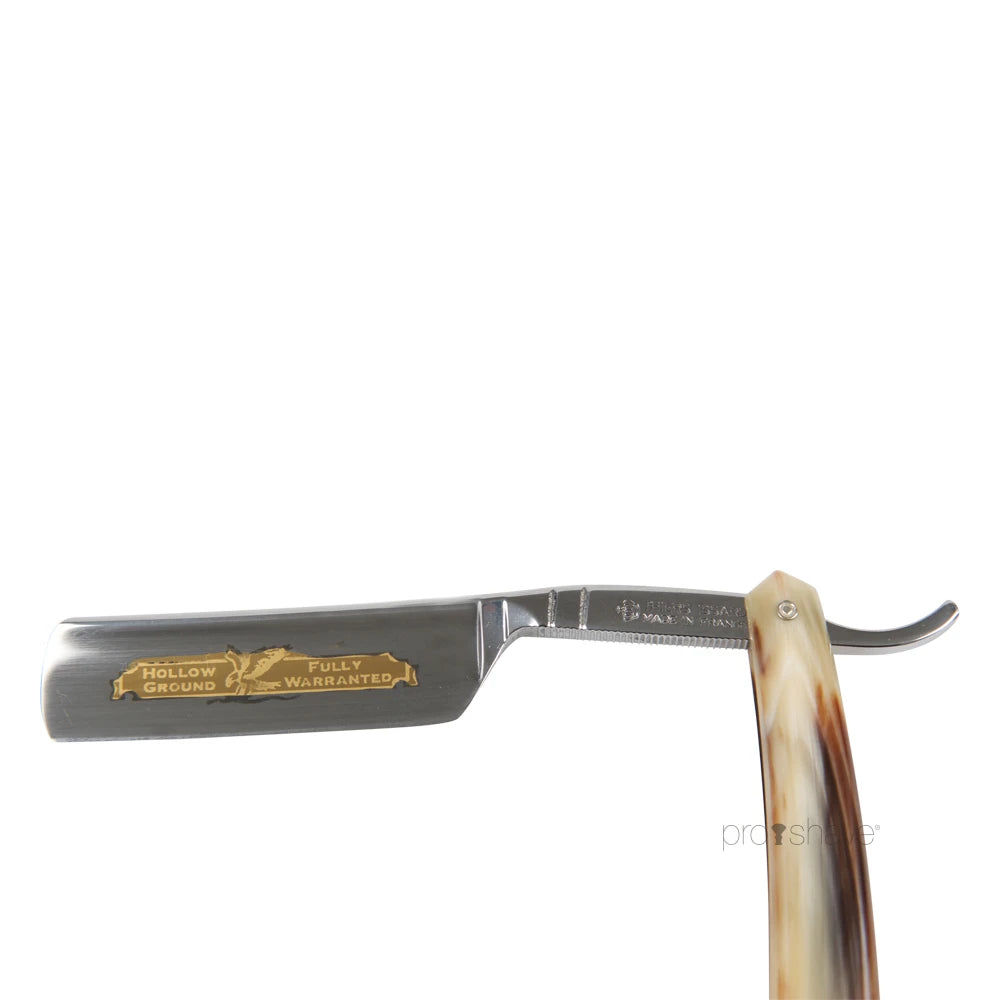 Rakkniv, 6/8 Round Nose, Ljust horn