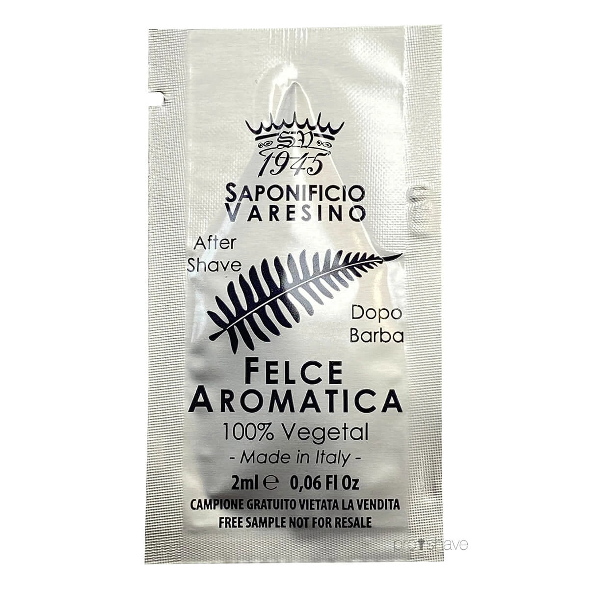 Aftershave, Felce Aromatica, PROVER, 2 ml.