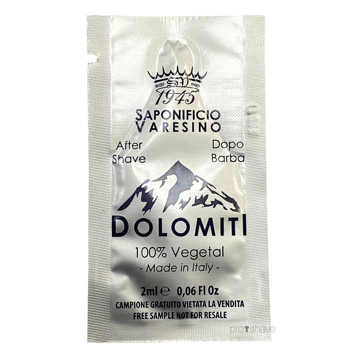 Aftershave, Dolomiti, Prover, 2 ml.