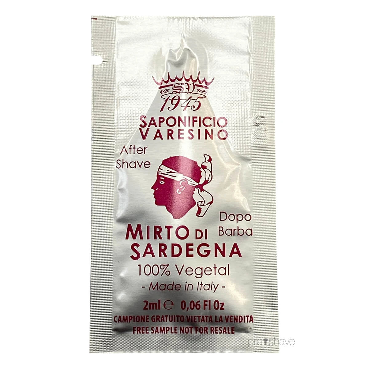 Aftershave, Mirto di Sardegna, Prover, 2 ml.