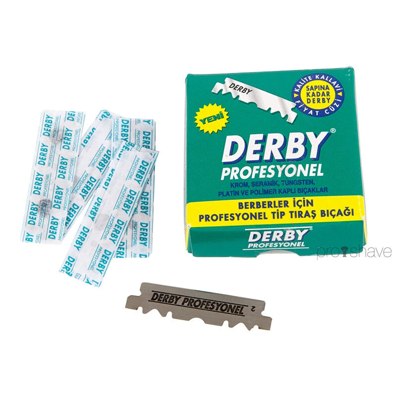 Set med Rakkniv + 100 Derby-blad