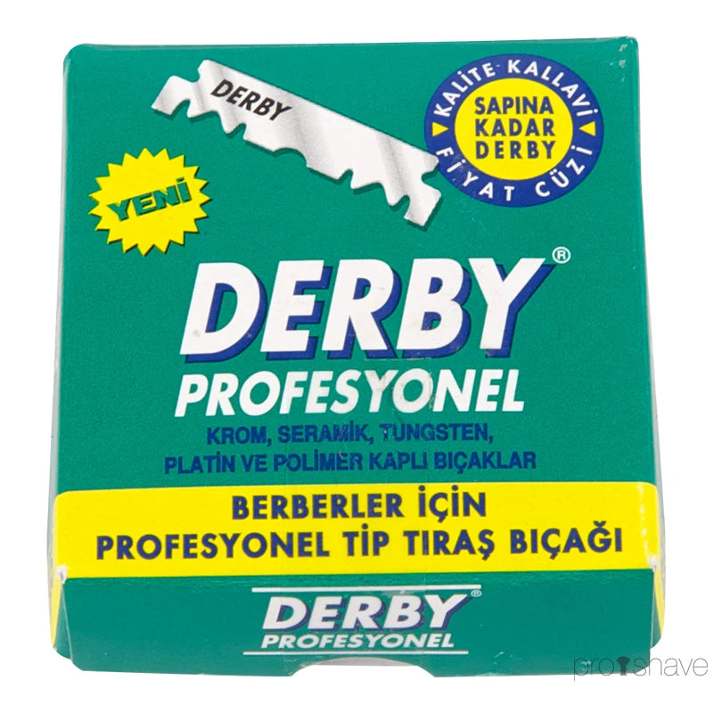 Shavette, svart + 100 Derby-blad