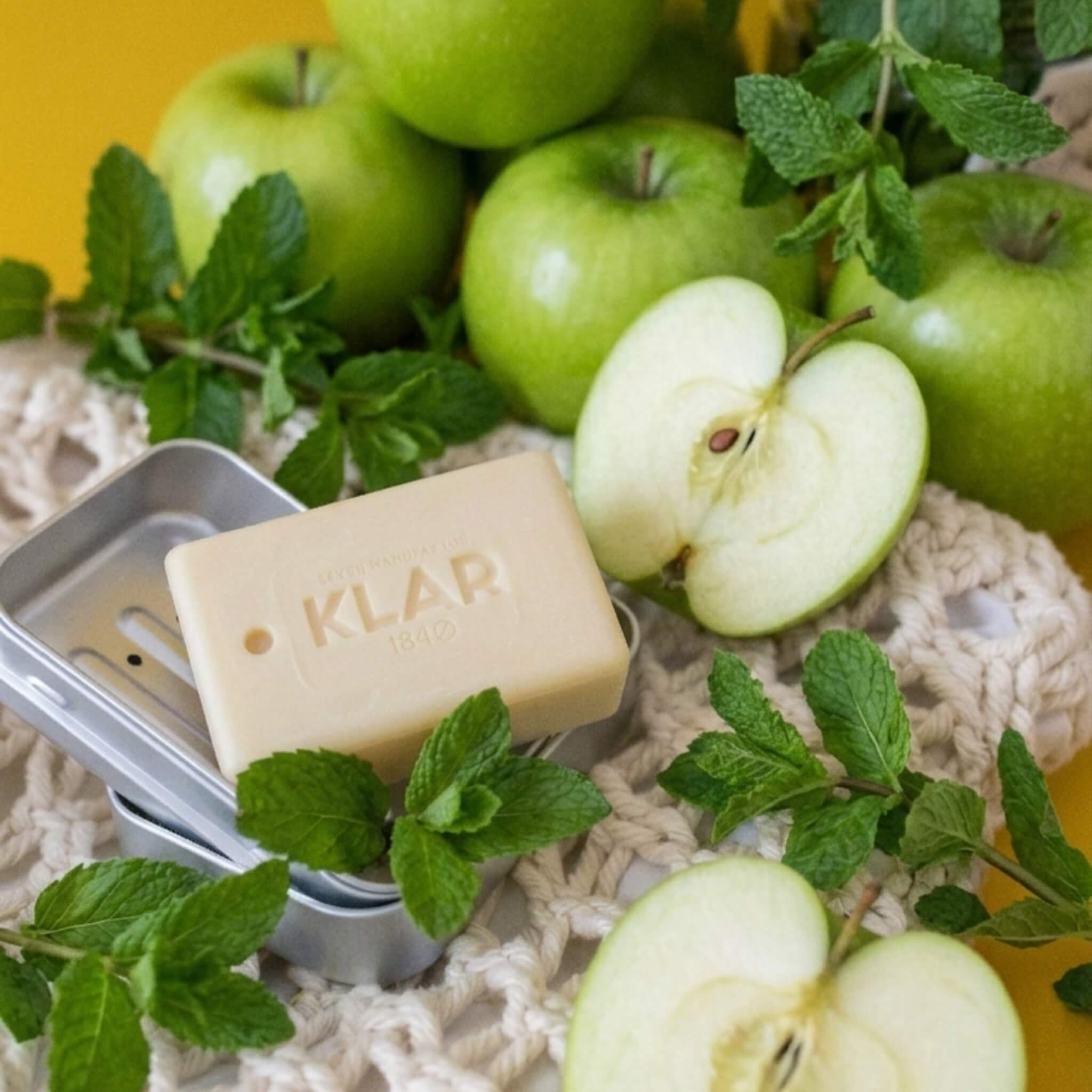Shampoo Bar, Grønt æble & Pebermynte - Limited Edition, 100 g.
