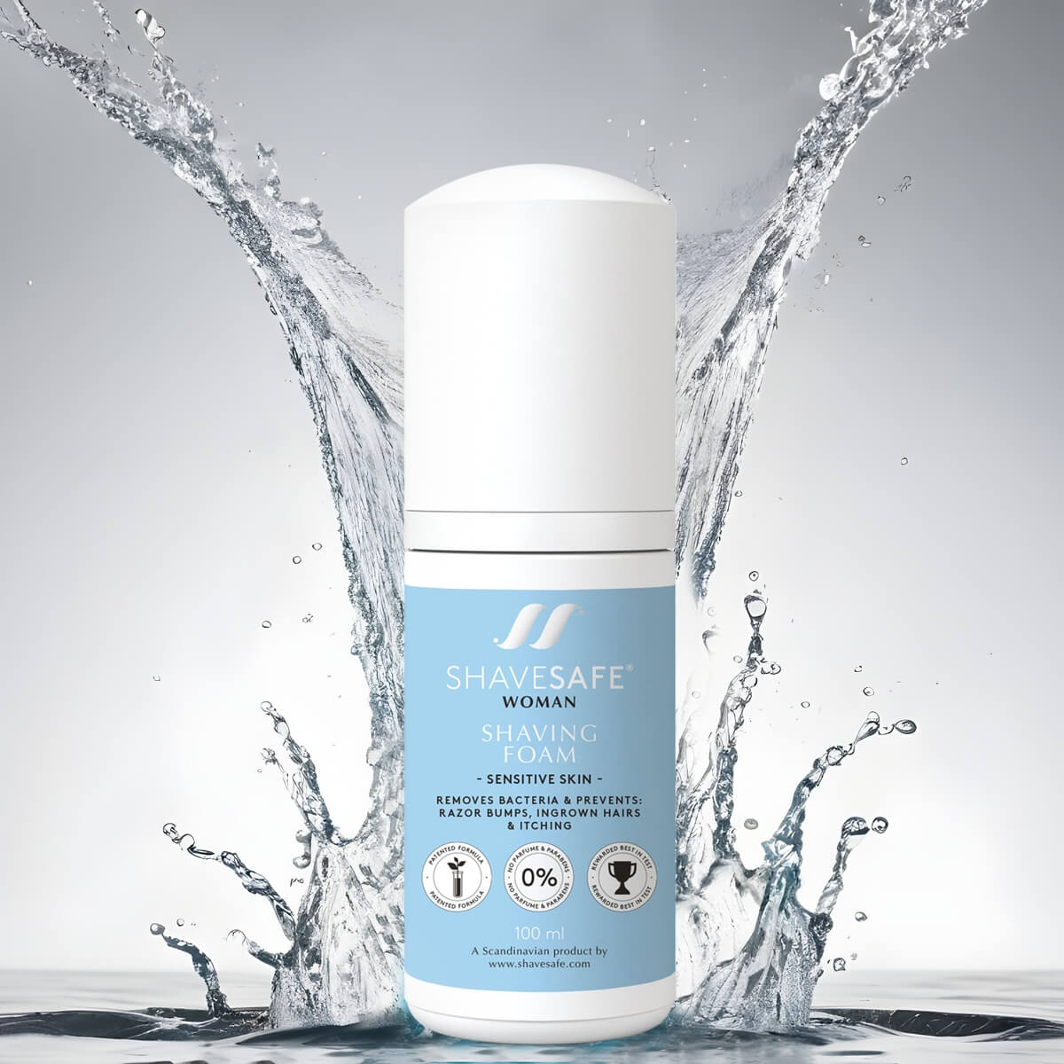 Rakskum, Kvinna, Känslig hud, 100 ml.