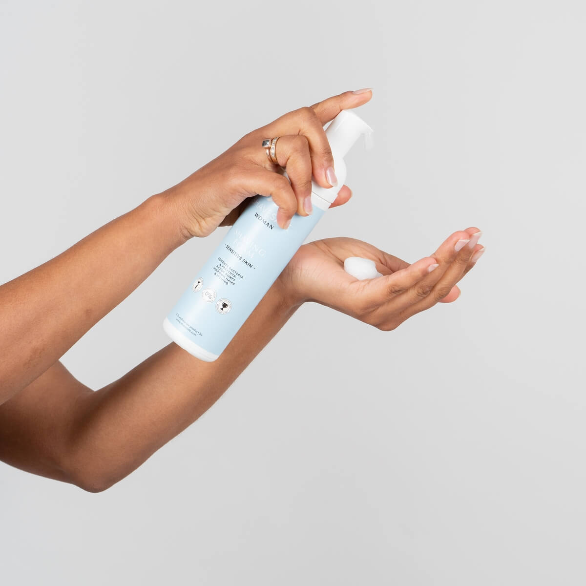 Rakskum, Kvinna, Känslig hud, 200 ml.