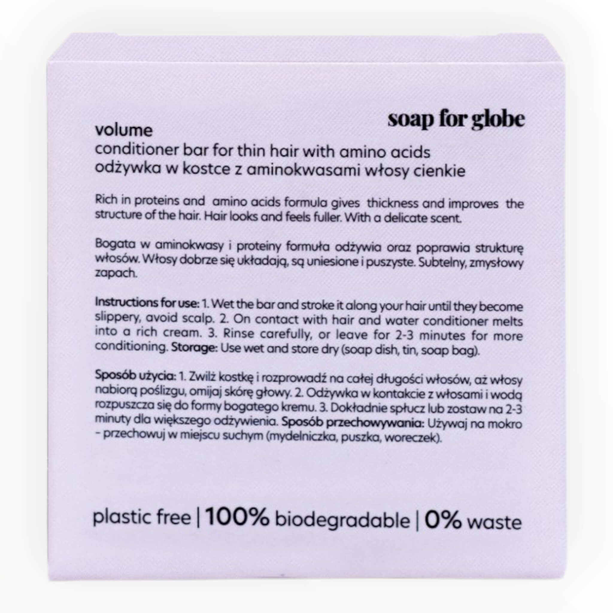 Conditioner Bar, Tunt hår - Volym, 50 g.