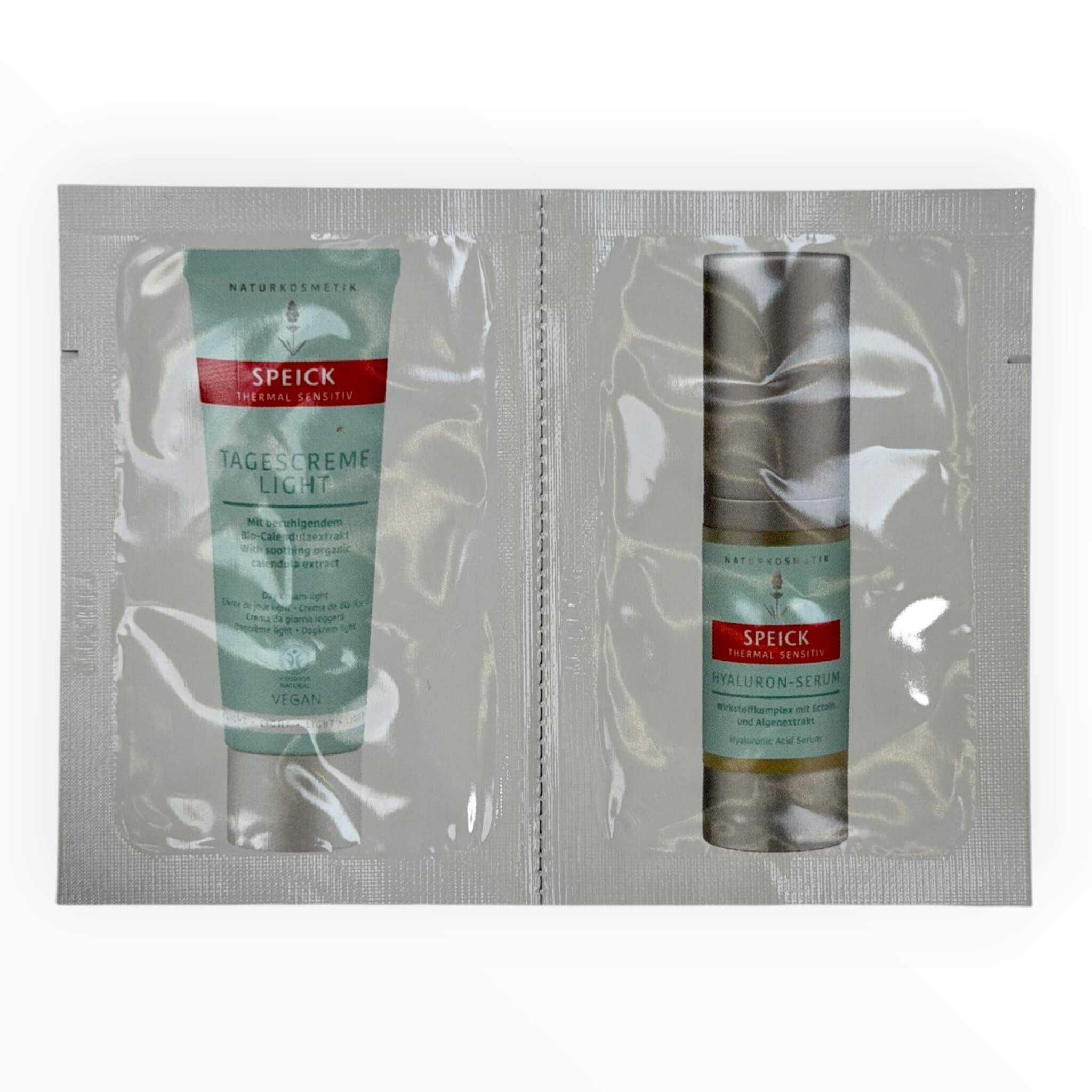 Light Day Cream & Hyaluron Serum, Thermal Sensitiv, provförpackning, 2 x 1,5 ml.