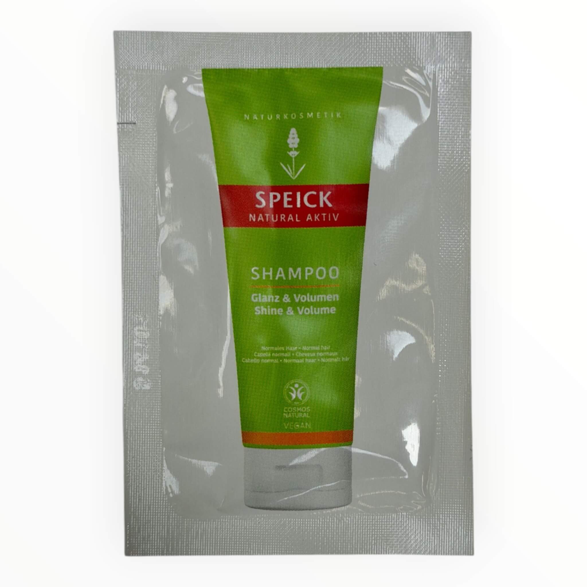 Natural Active Schampo, Glans & Volym, provförpackning, 6 ml.