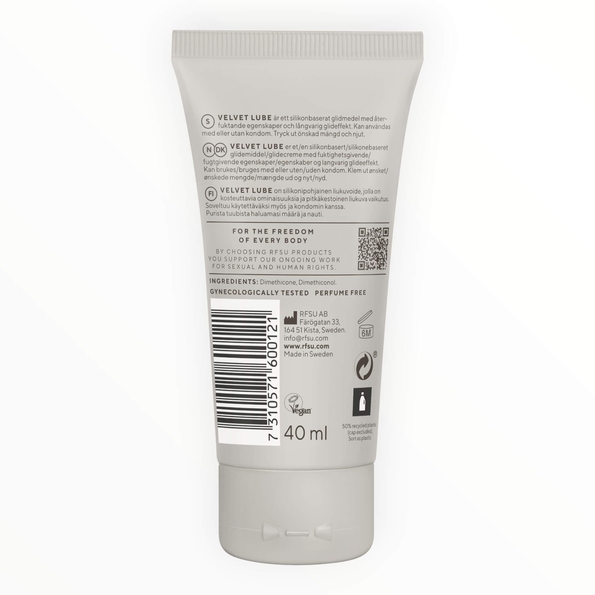Velvet Glide – Glidmedel, 40 ml.