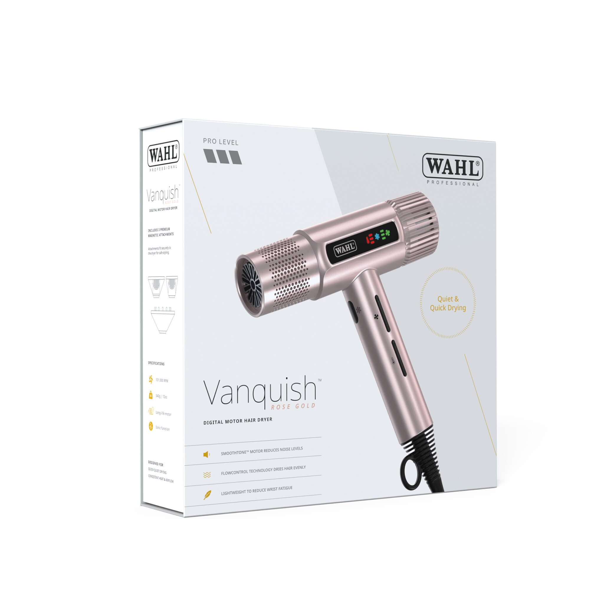 Vanquish Hårtork, 1600W, Rosegold