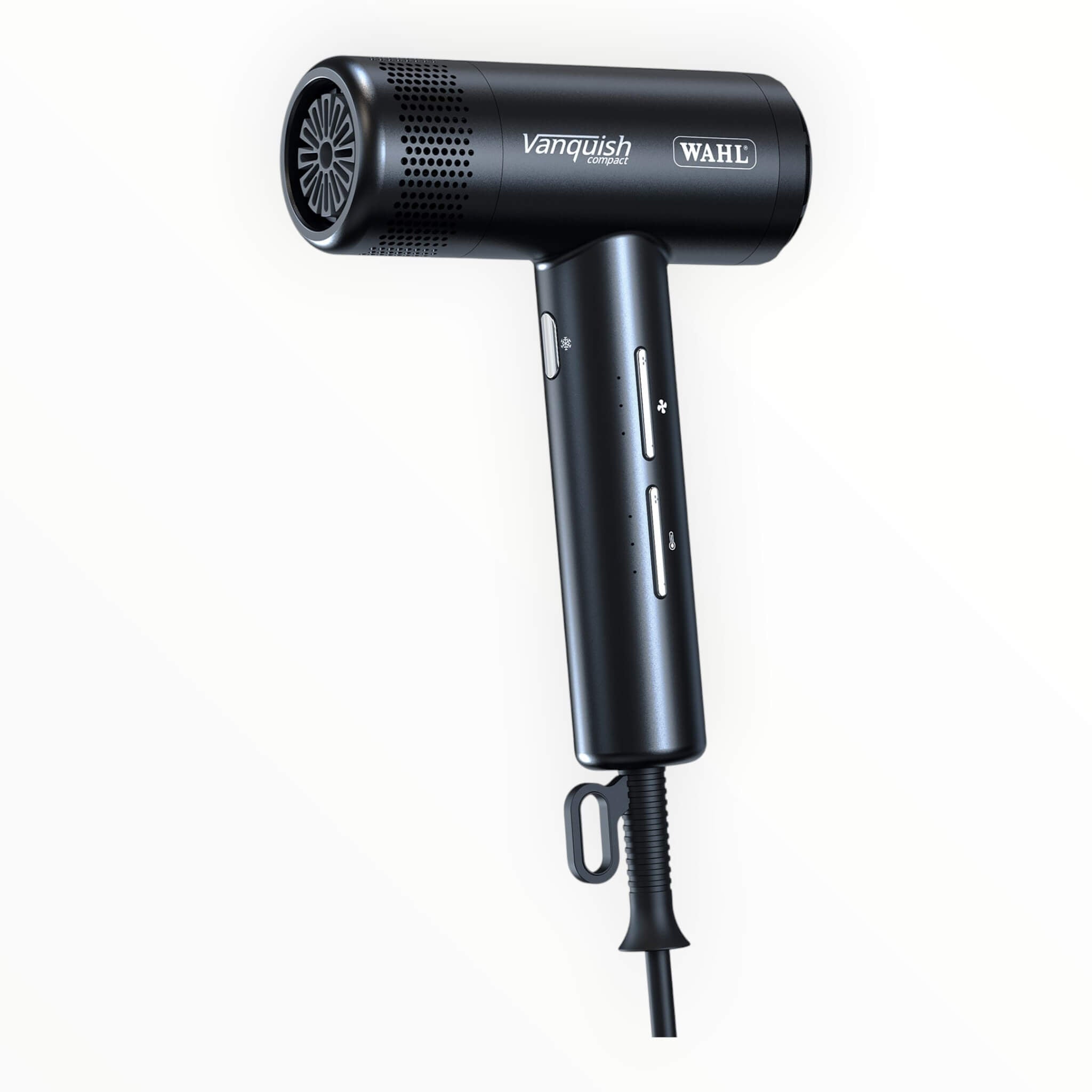 Vanquish Hårtork, Kompakt, 1600W, Svart