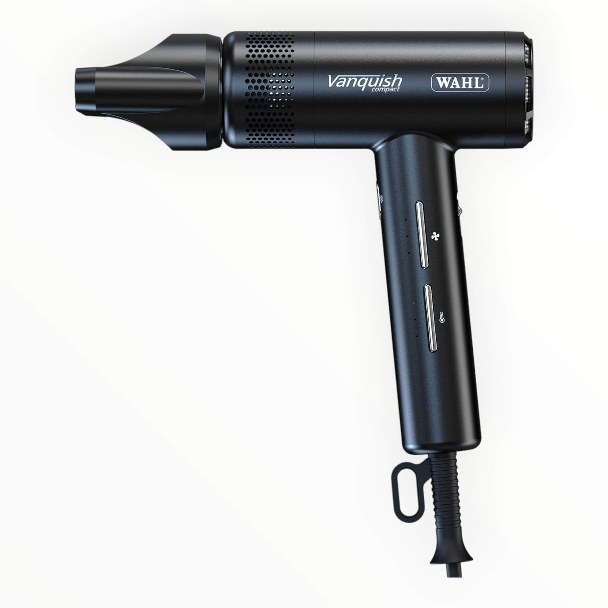 Vanquish Hårtork, Kompakt, 1600W, Svart
