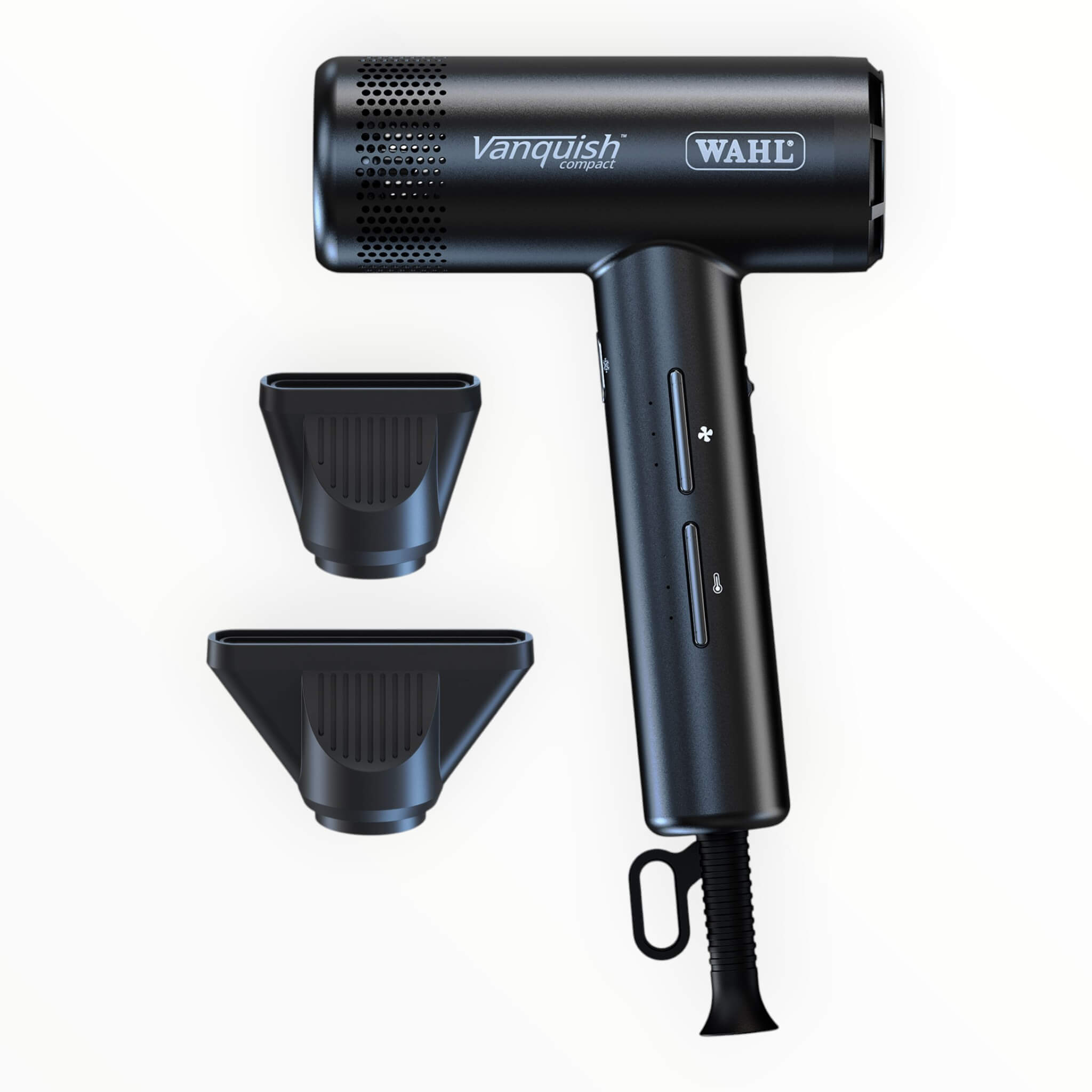 Vanquish Hårtork, Kompakt, 1600W, Svart