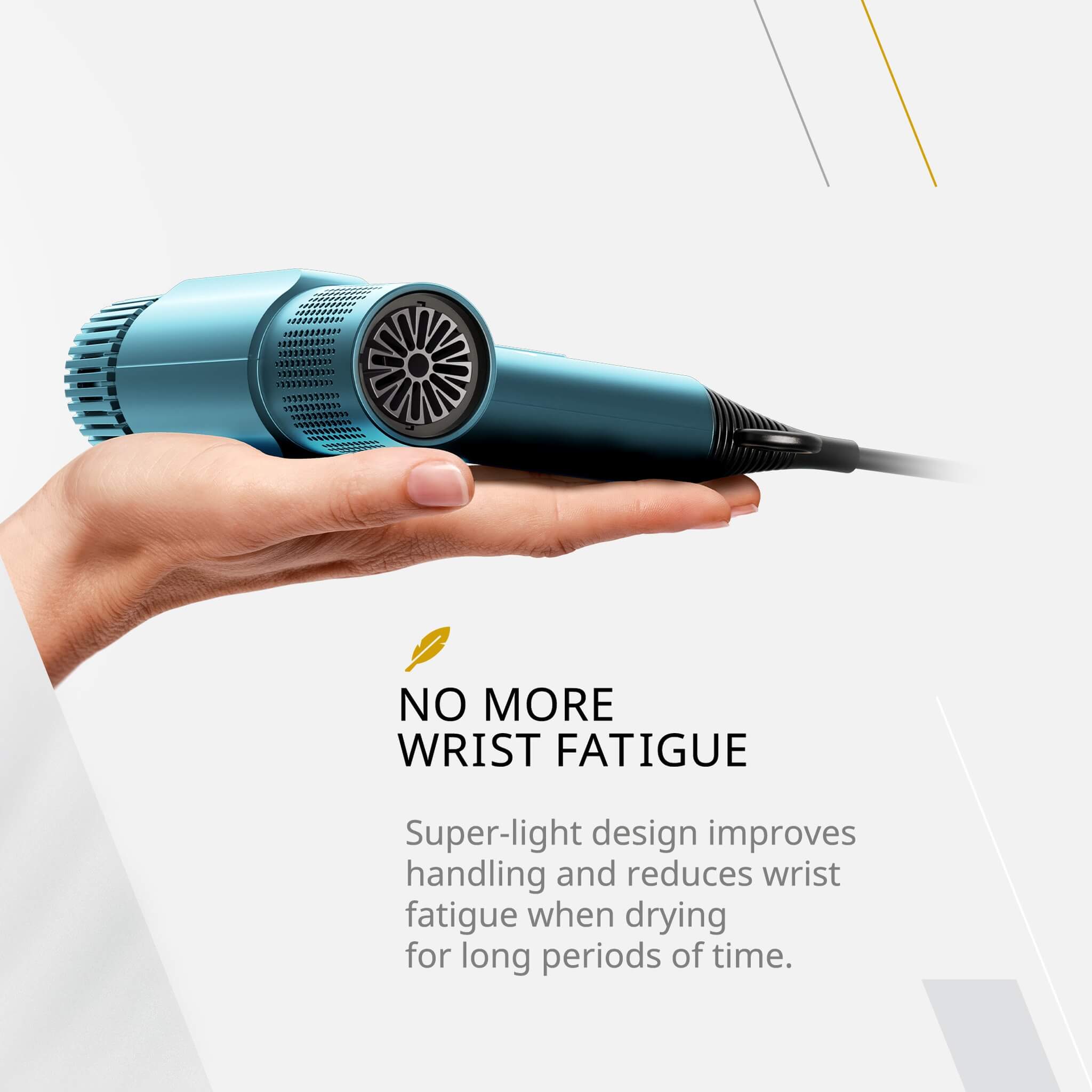 Vanquish Hårtork, 1600W, Cool Blue
