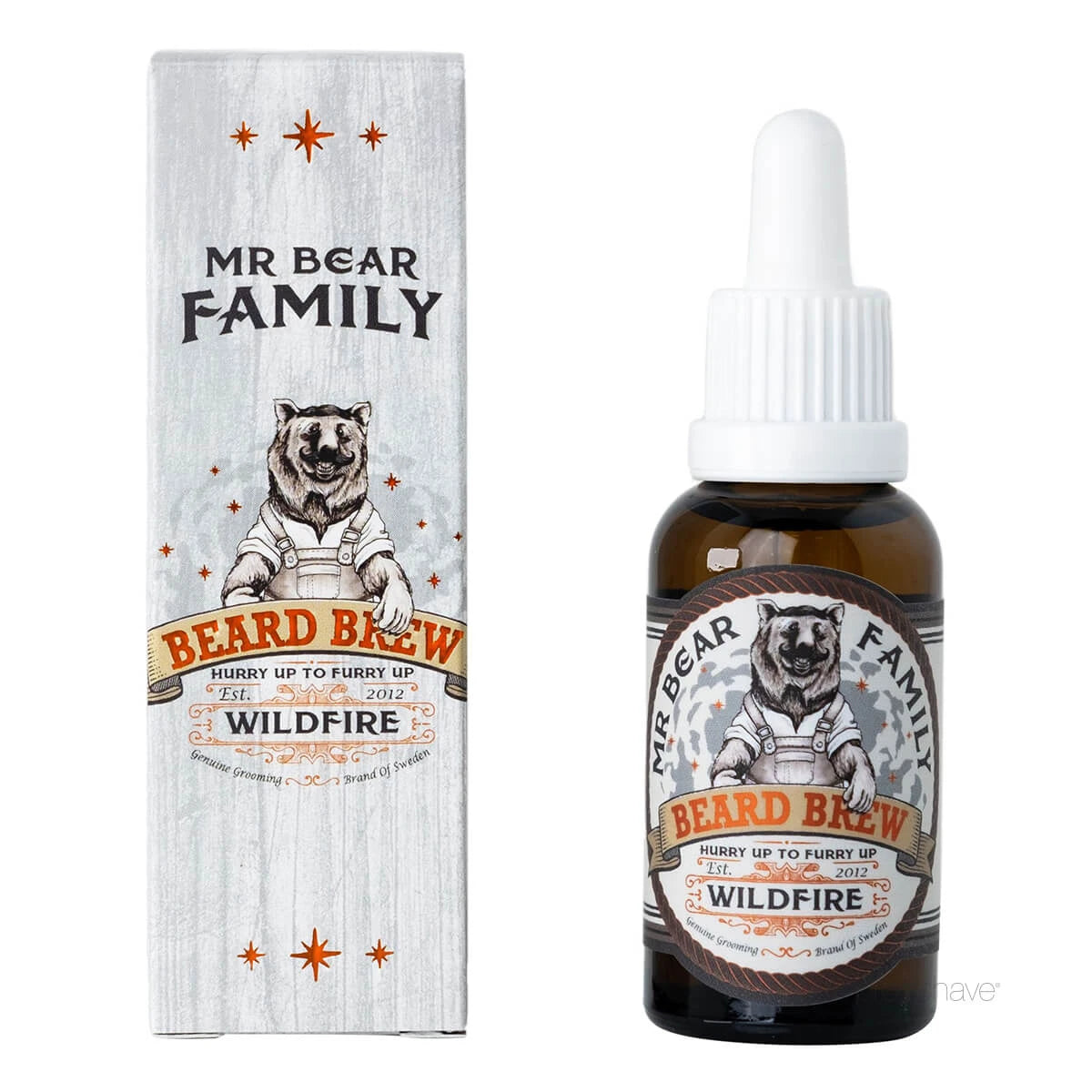 Skäggolja, Beard Brew Oil, Wildfire, 30 ml.