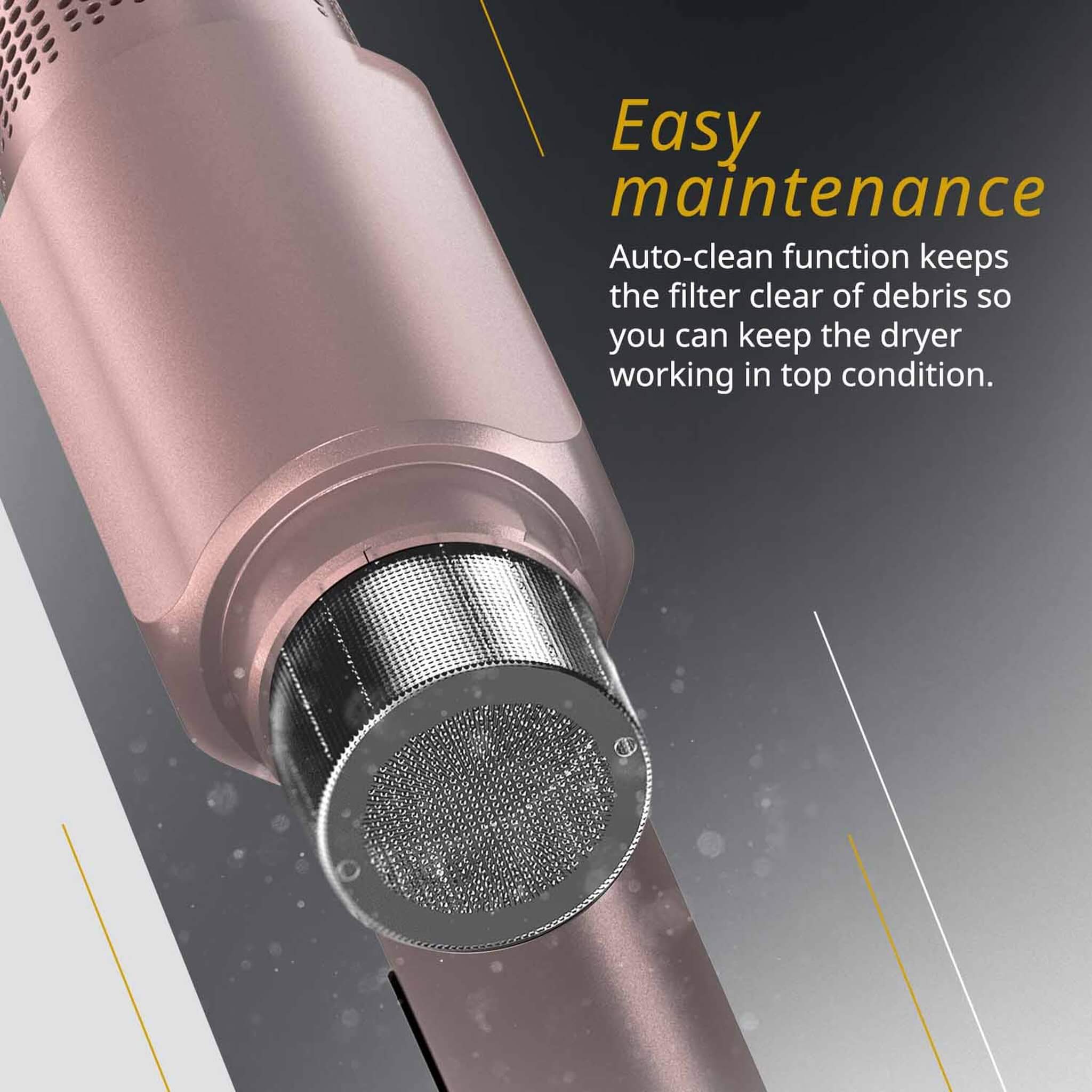 Vanquish Hårtork, 1600W, Rosegold