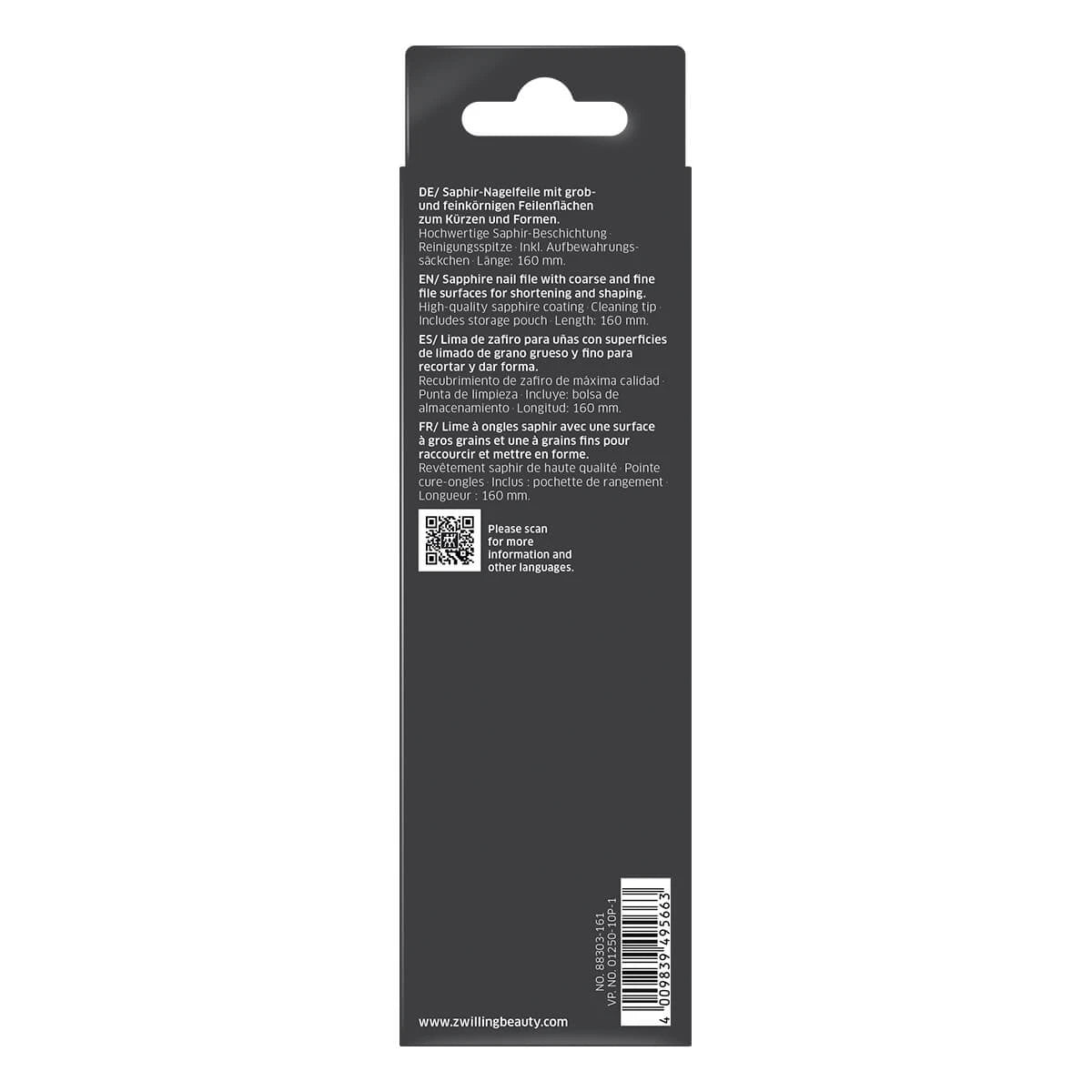 Nagelfil, 160 mm.