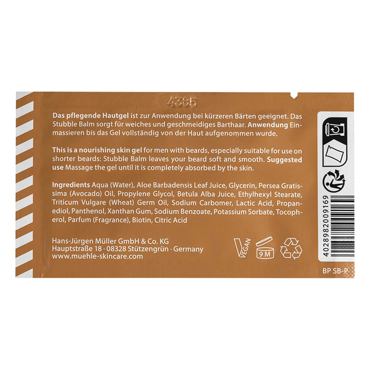 Stubble Balm, Prover, 3 ml.
